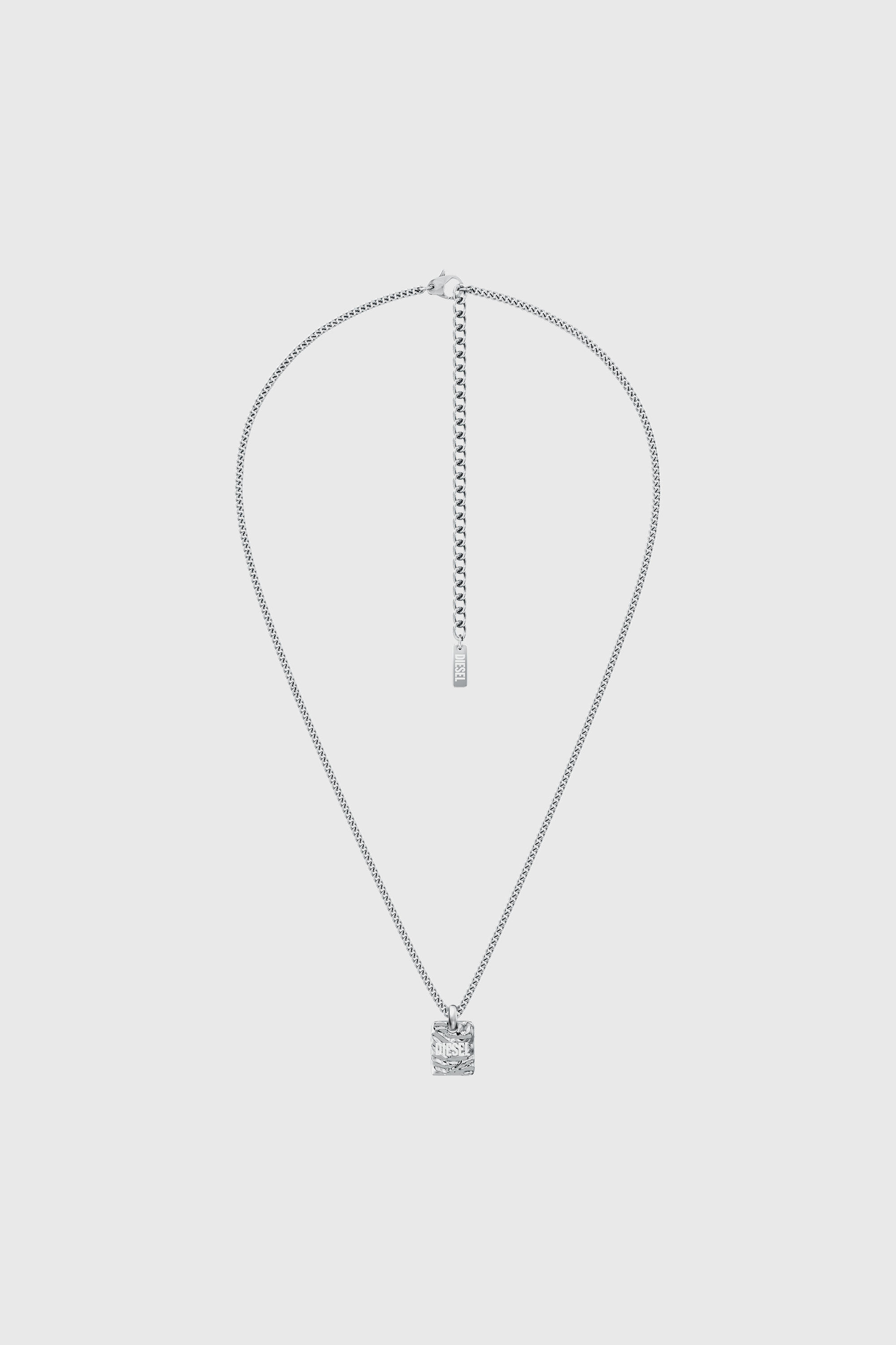 Diesel - DX1734040, Unisex's Stainless Steel Pendant Necklace in Silver - 1