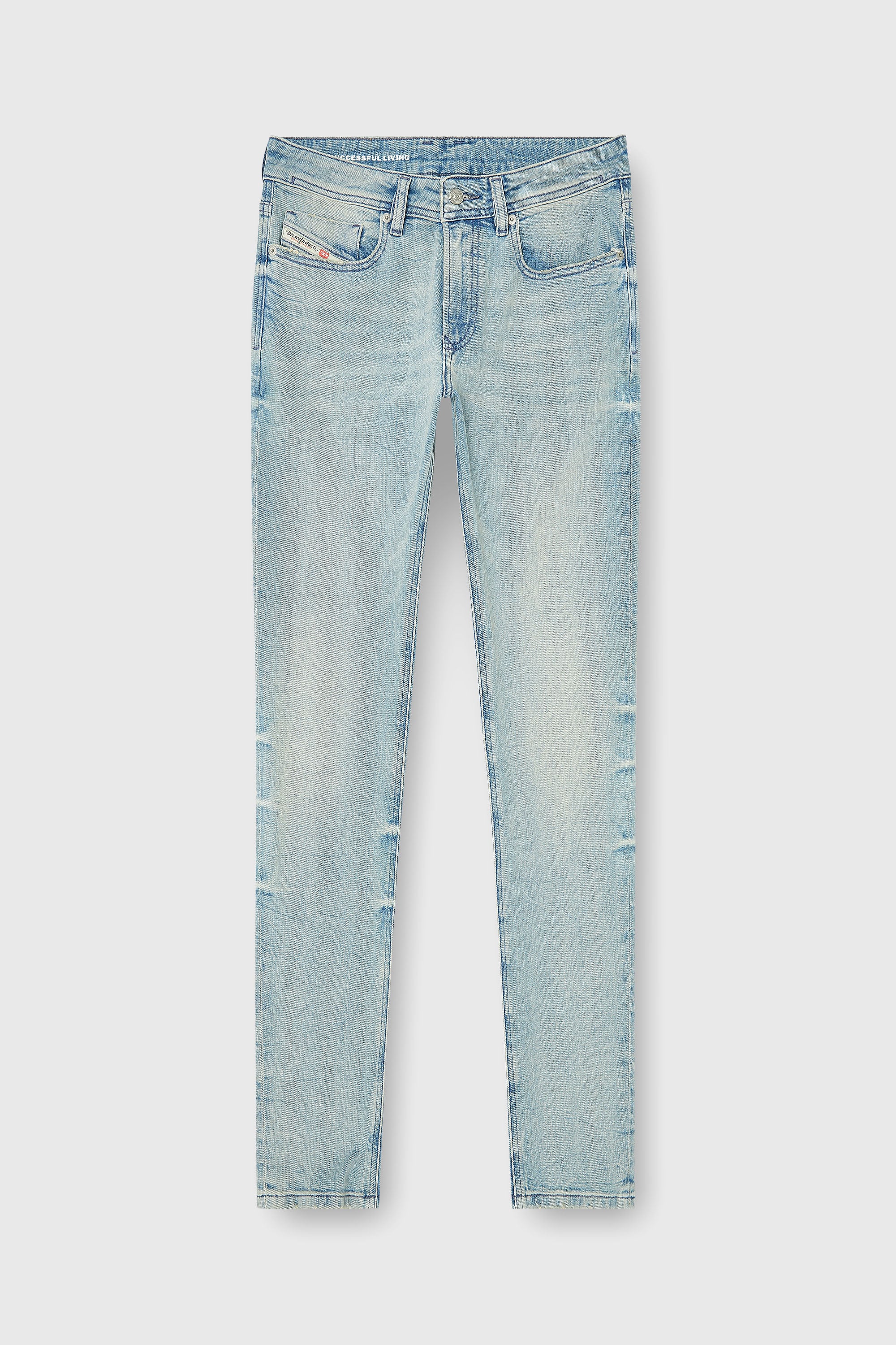 Diesel - Man's Skinny Jeans 1979 Sleenker 0KBBF, Light Blue - 2