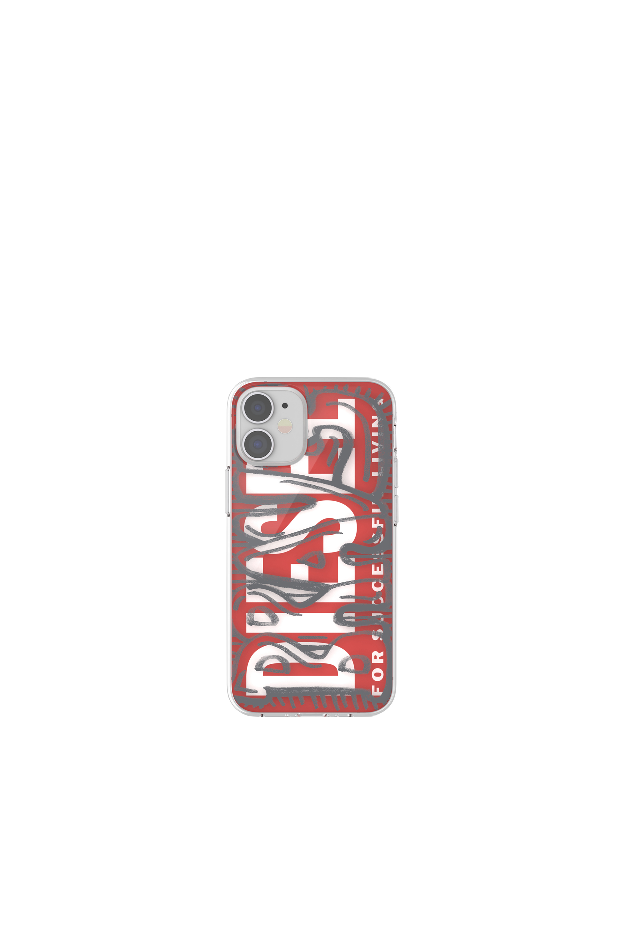 Diesel - 42566 STANDARD CASE, Unisex's Ultra-light TPU Case for iPhone 12 Mini in Red - 2