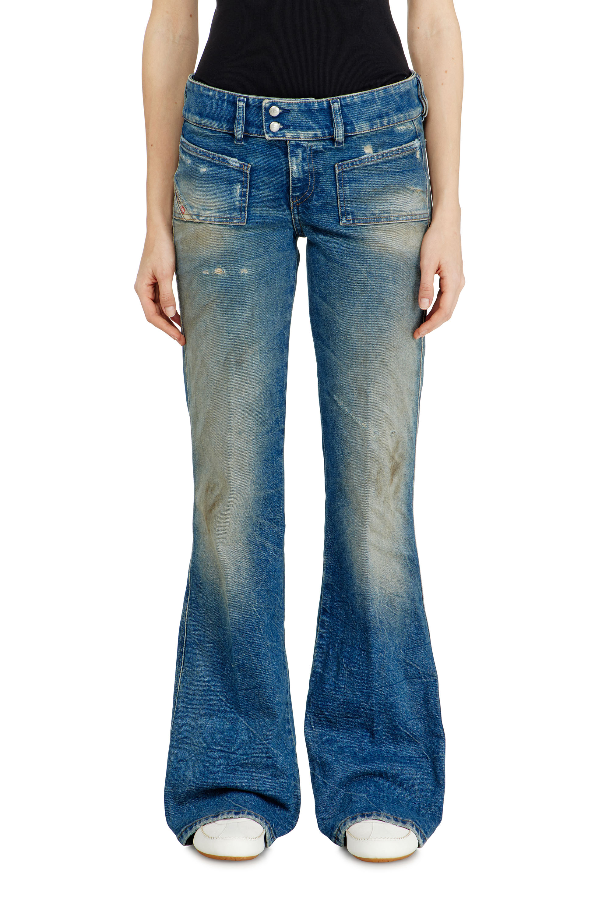 Diesel - Woman's Bootcut Jeans D-Hush 09N40, Medium blue - 4