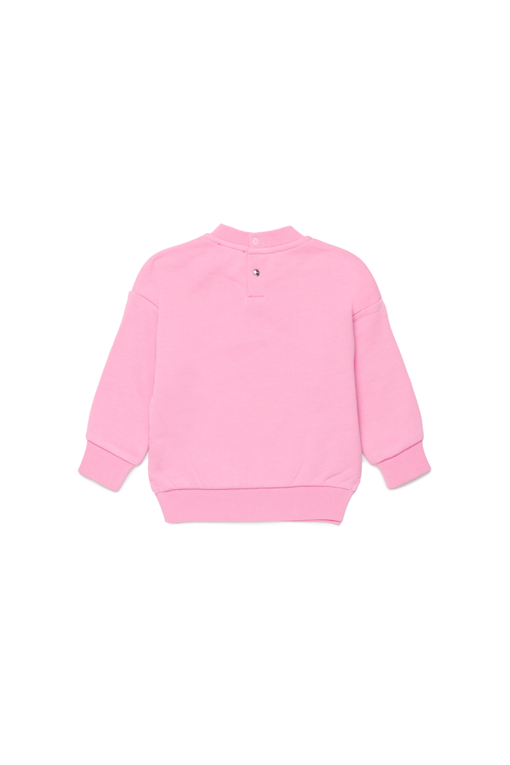 Diesel - STILTYB, Woman's Sweatshirt with crystal Oval D logo in Pink - 2