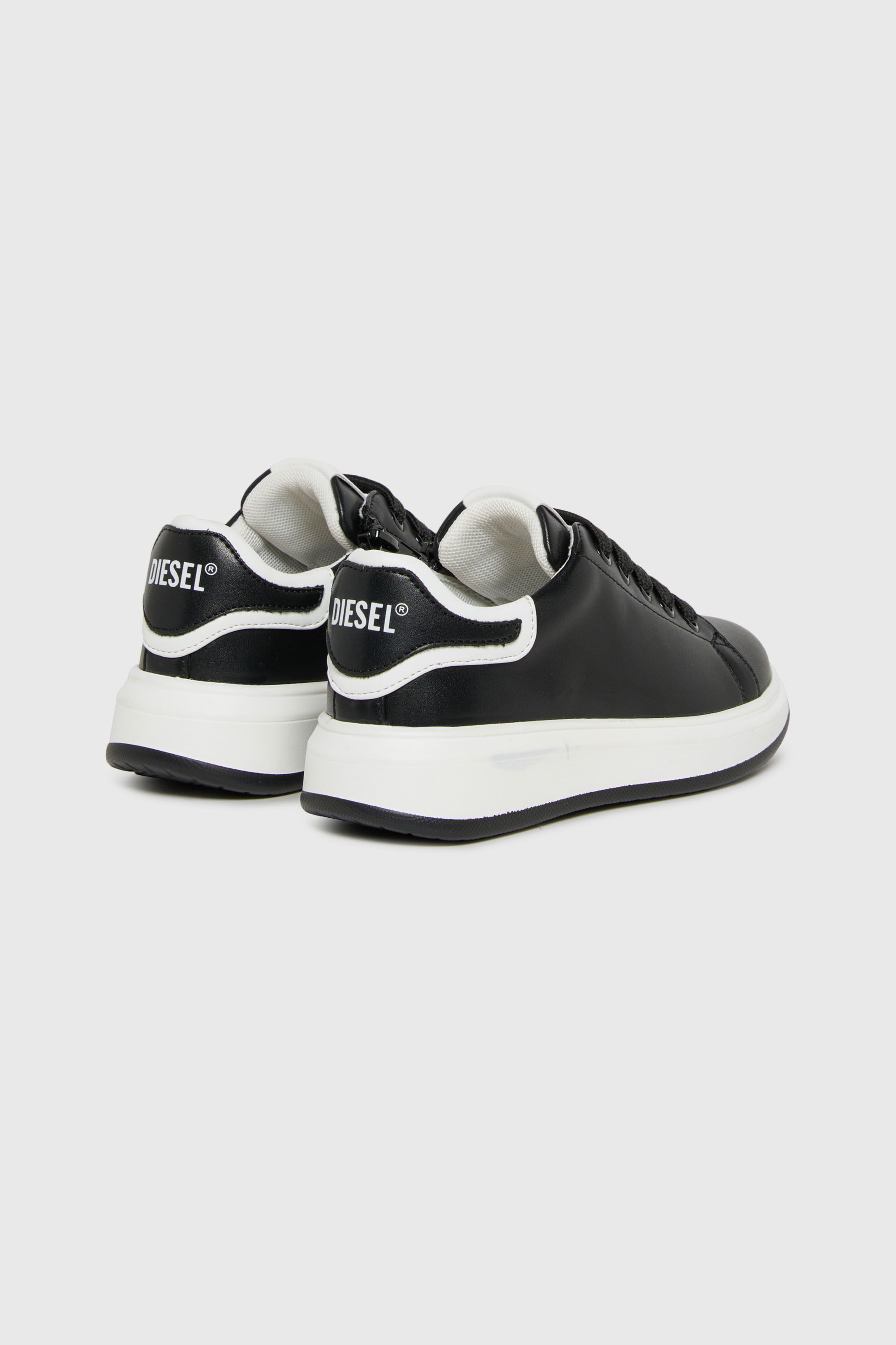 Diesel - S-MEQUIPLA, Unisex's S-MEQUIPLA-Sneakers with contrast trims in Black - 3