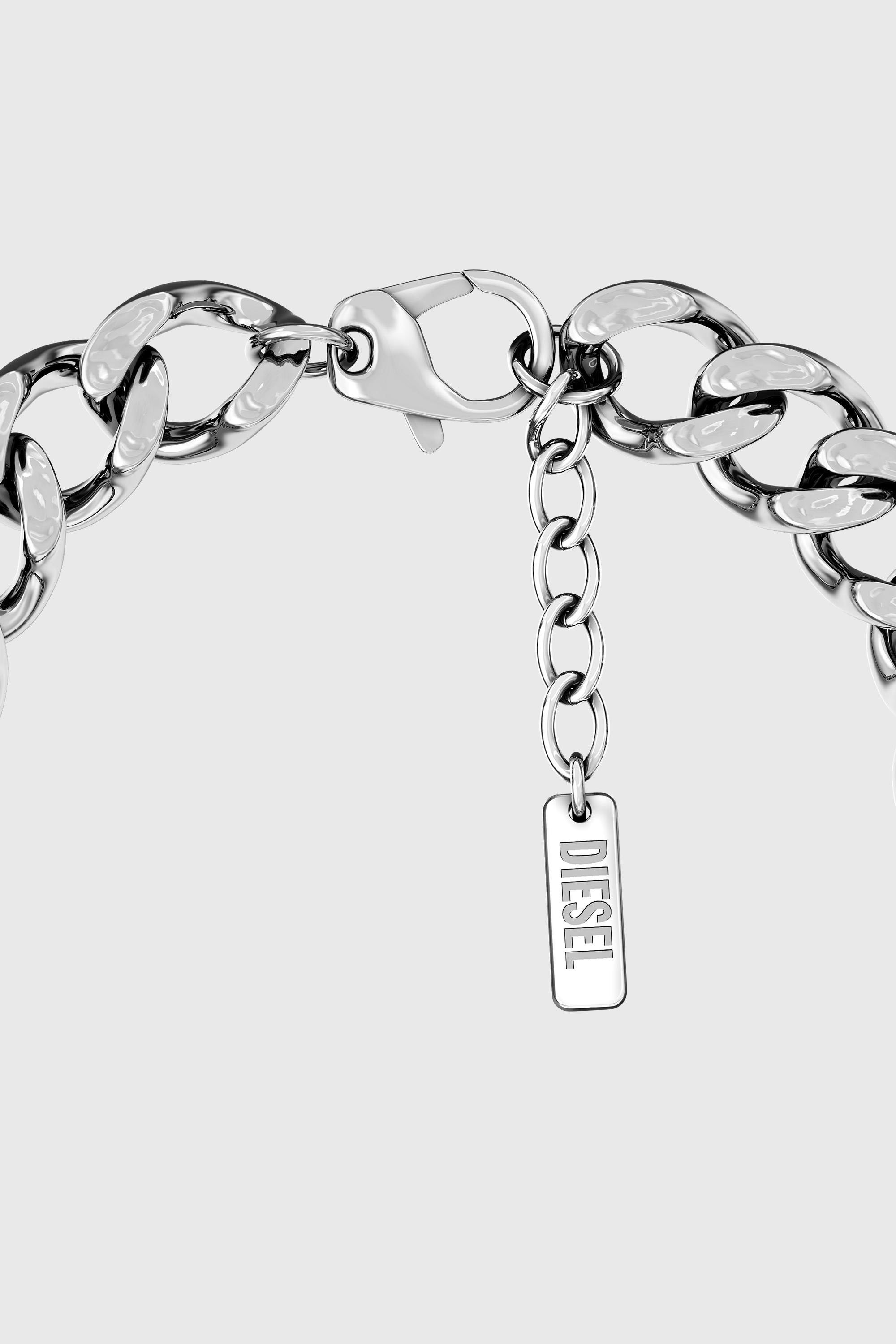 Diesel - DX1732040, Unisex's Stainless Steel ID Bracelet in Silver - 2