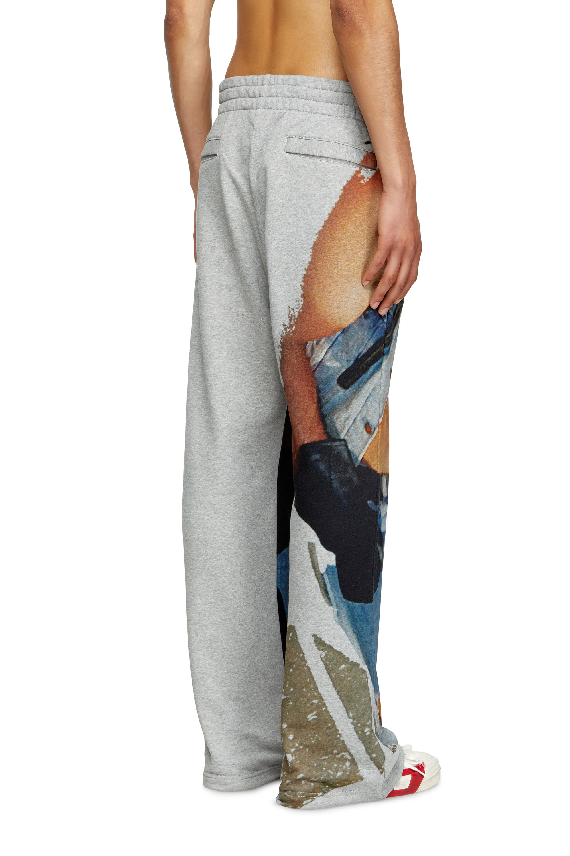Diesel - PR-P-MARTAINS-TOM25, Unisex's Sweatpants with graphic print in Grey - 4