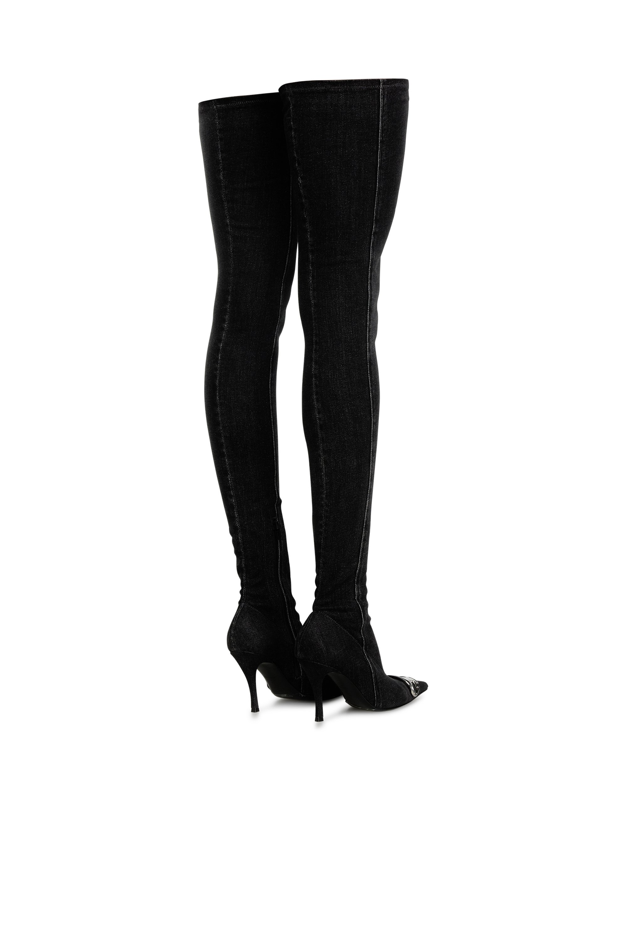 Diesel - D-VENUS TBT D, Woman's D-Venus-Over the knee boot in Black - 3