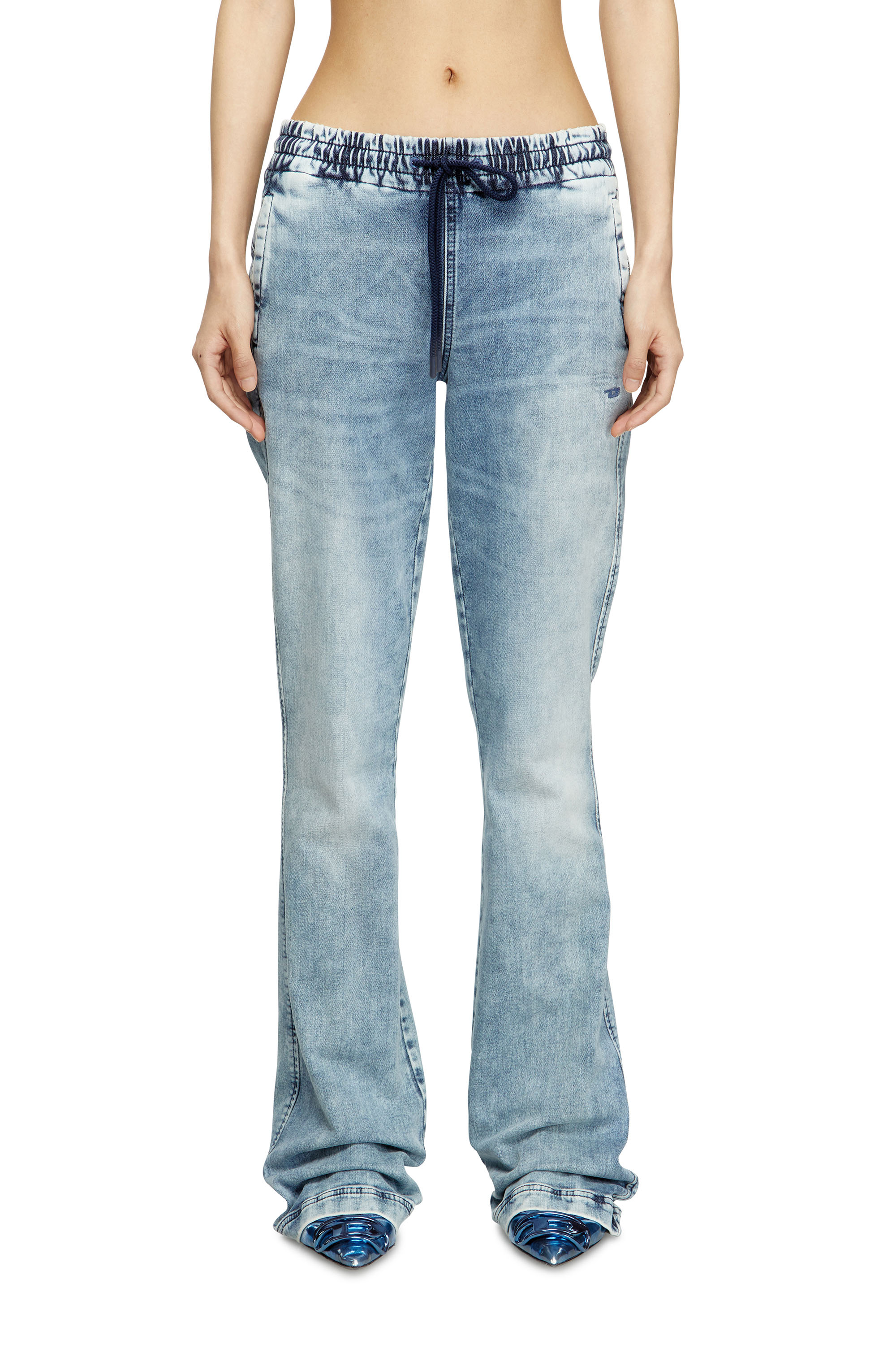Diesel - Woman's Bootcut 2069 D-Ebbey Joggjeans® 09M32, Light Blue - 3