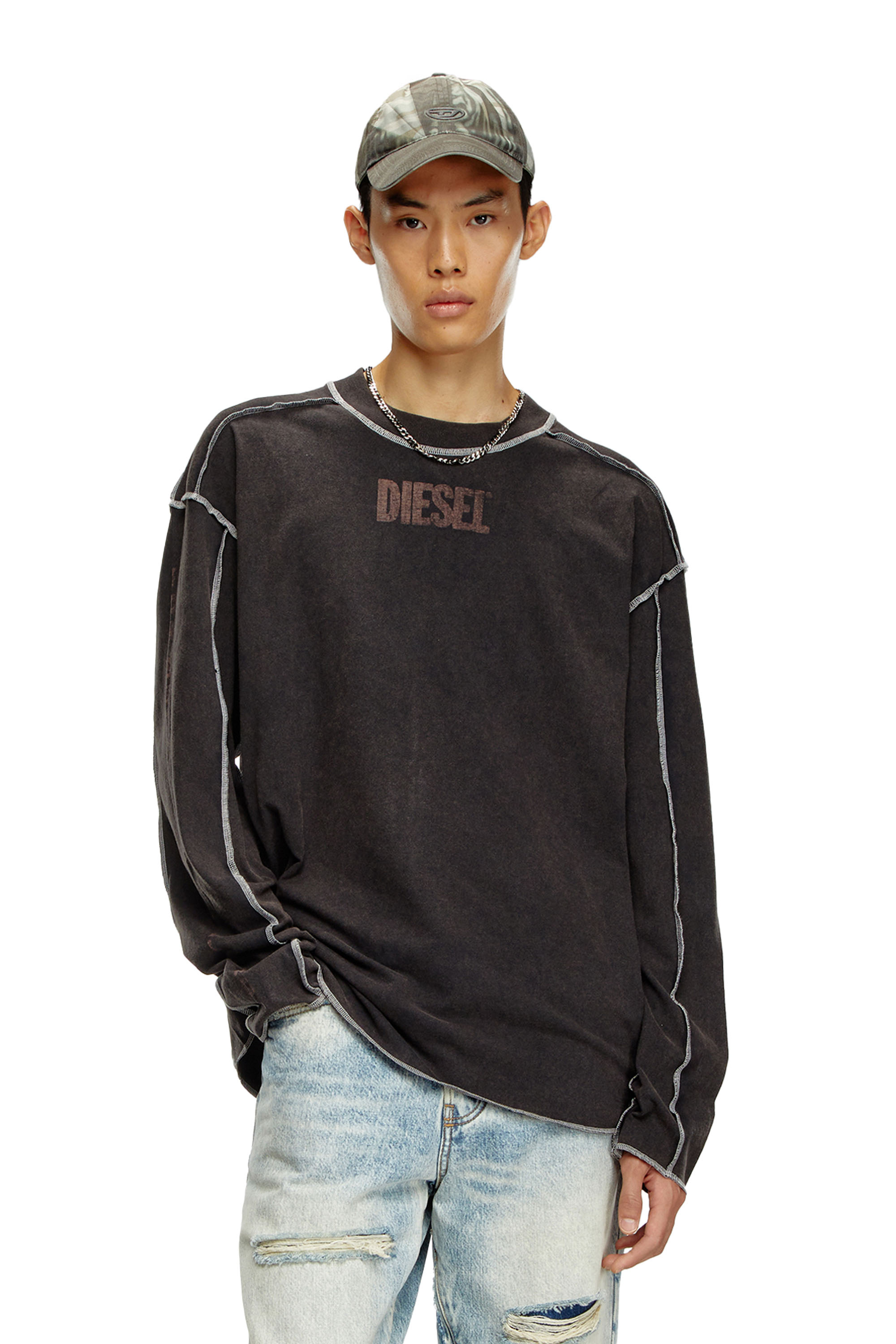 Diesel - T-CRAOR-LS, Dark grey - Image 1