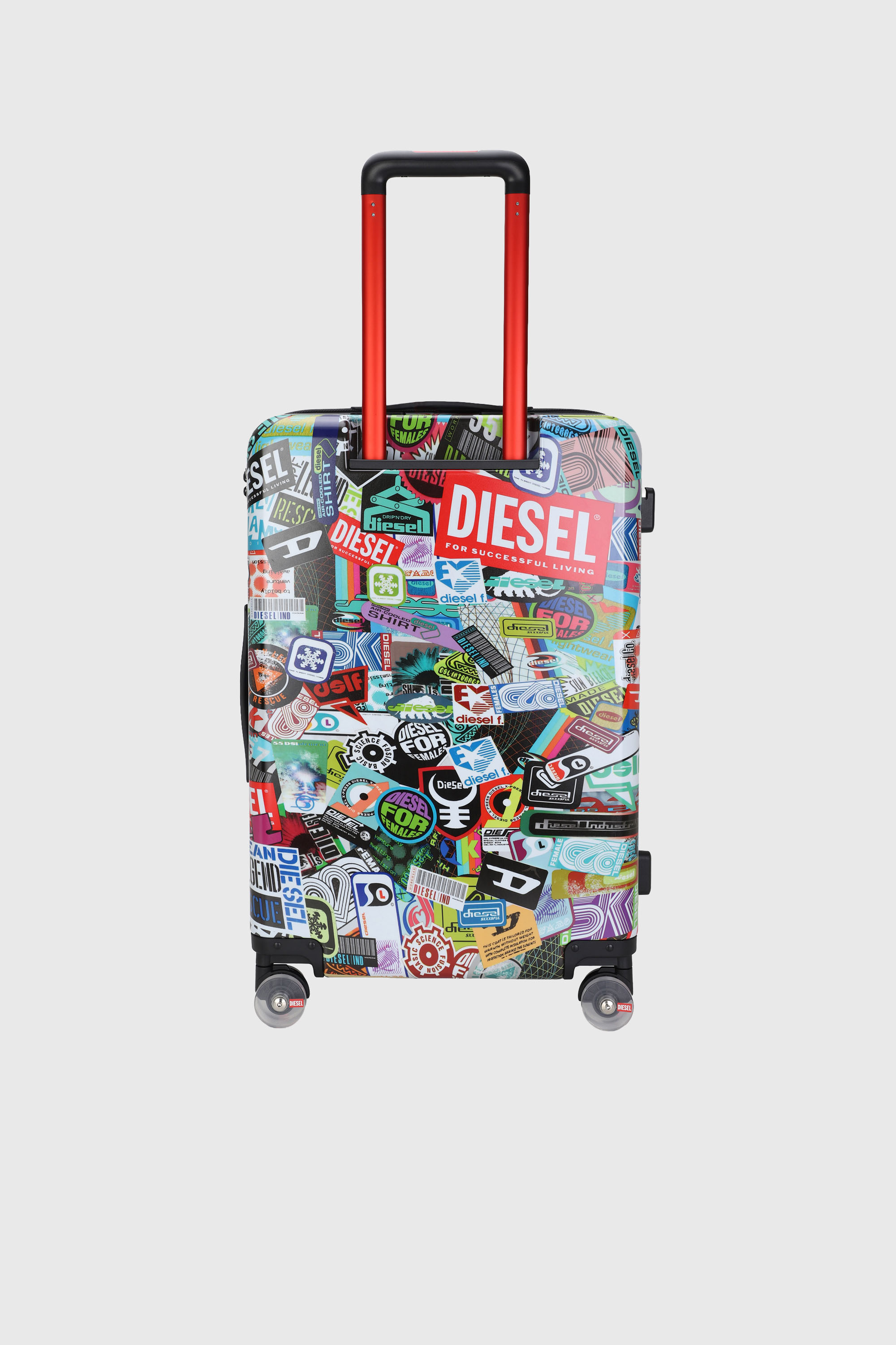 Diesel - DIESEL PC PRINTED TROLLEY-STICKERS- DSL0, Unisex's Sticker style suitcase size M in Multicolor - 2