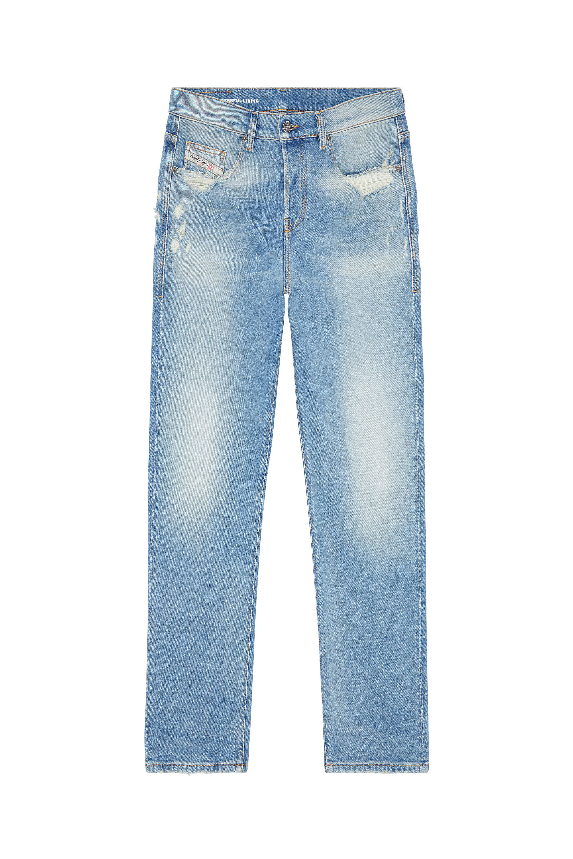 Diesel - Straight Jeans 2020 D-Viker 007N1, Light Blue - Image 5