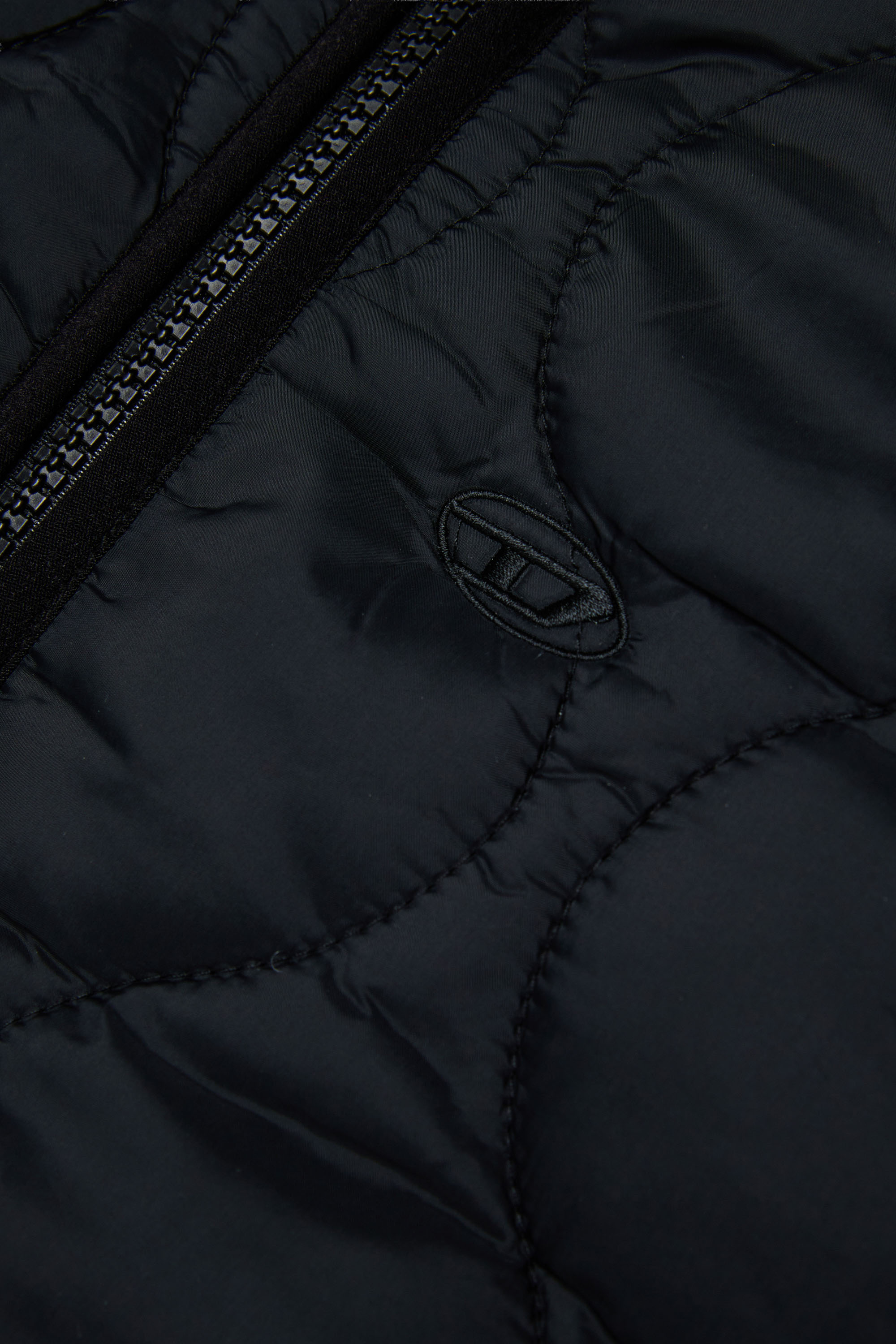 Diesel - JPOP, Woman's Liner jacket in quilted nylon in Black - 4