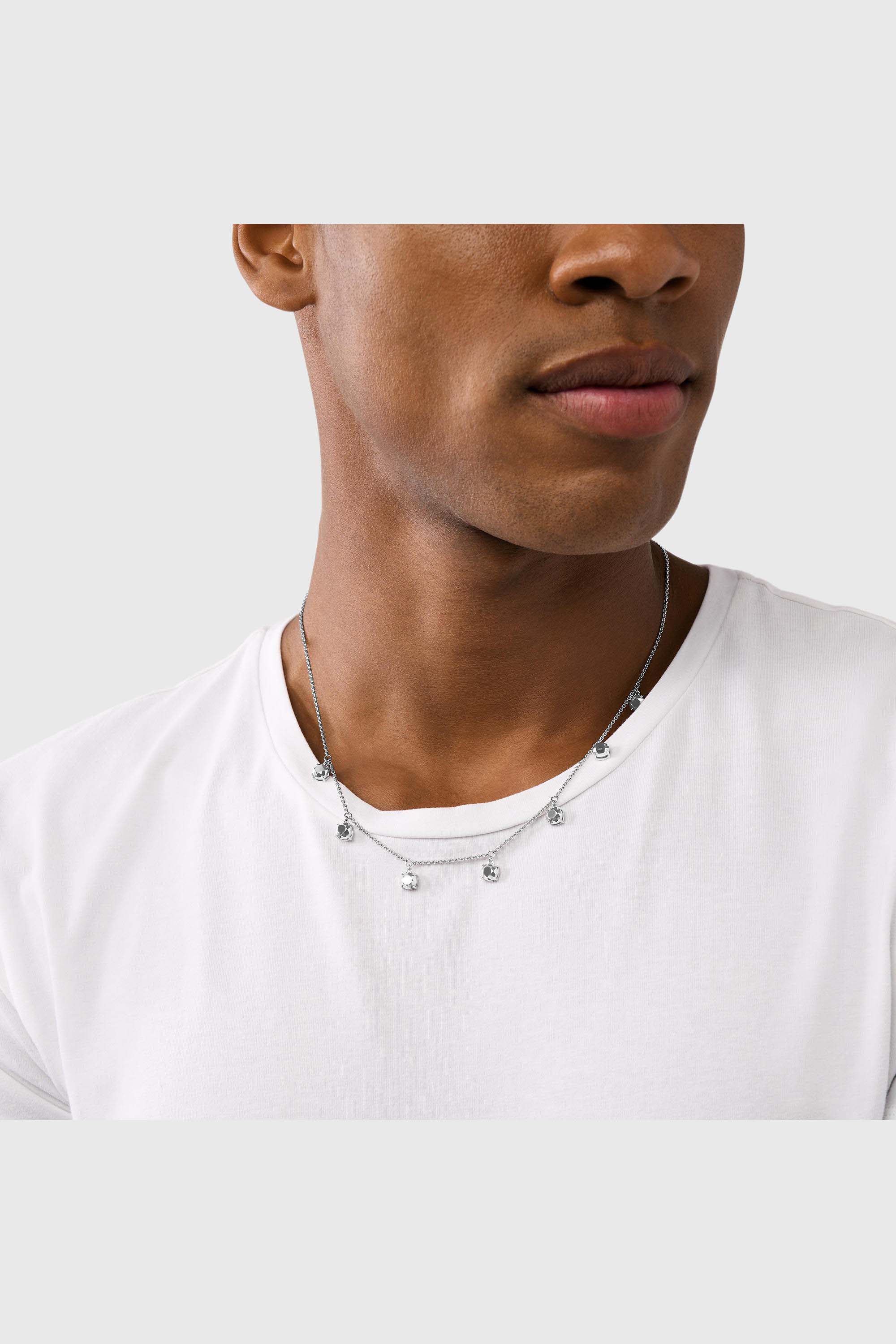 Diesel - DL1360040 STERLING SILVER JEWEL, Unisex's Sterling Silver Chain Necklace in Silver - 3