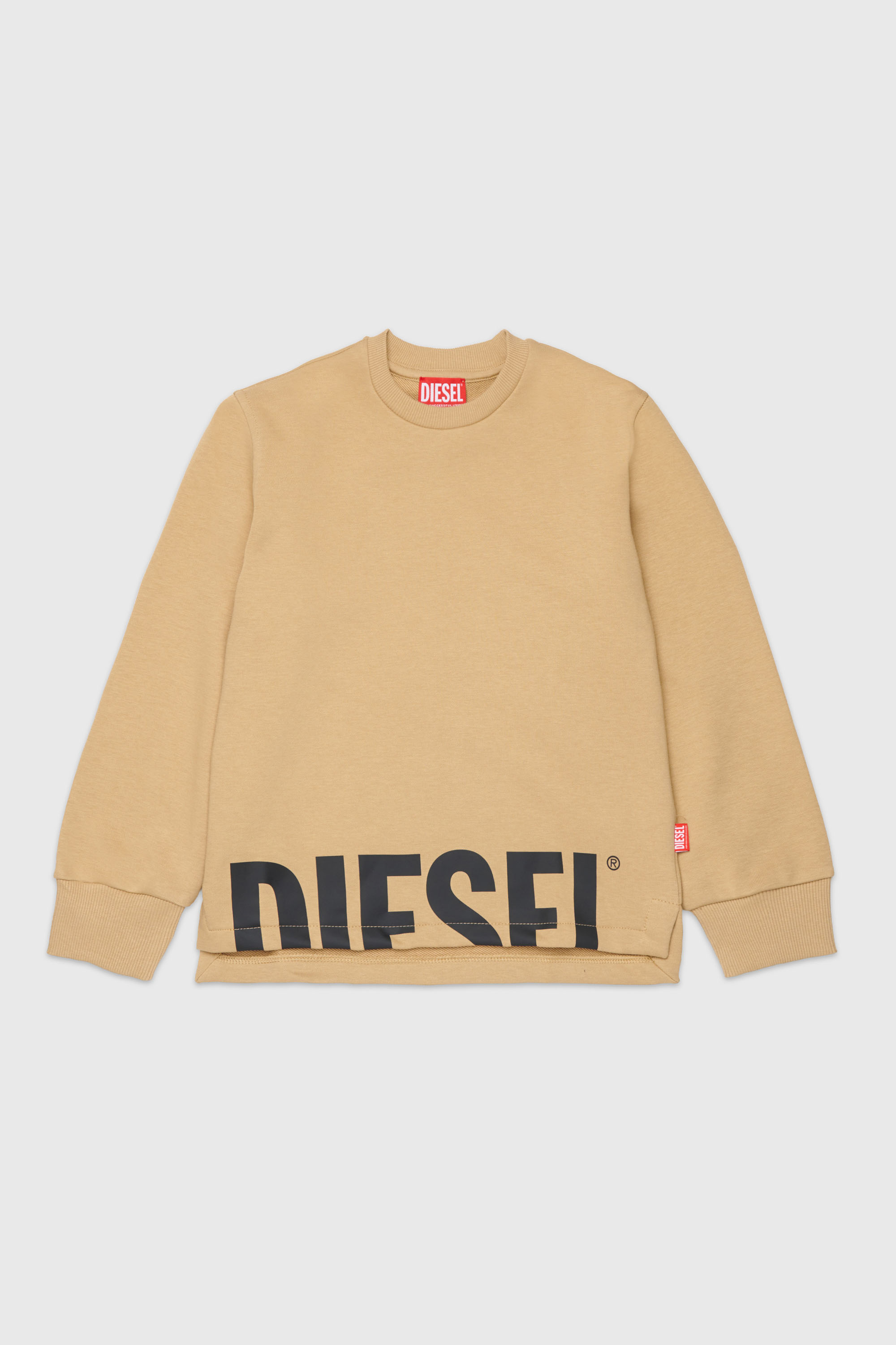 Diesel - SRES OVER, Man's Sweatshirt cut-off logo print in null - 1