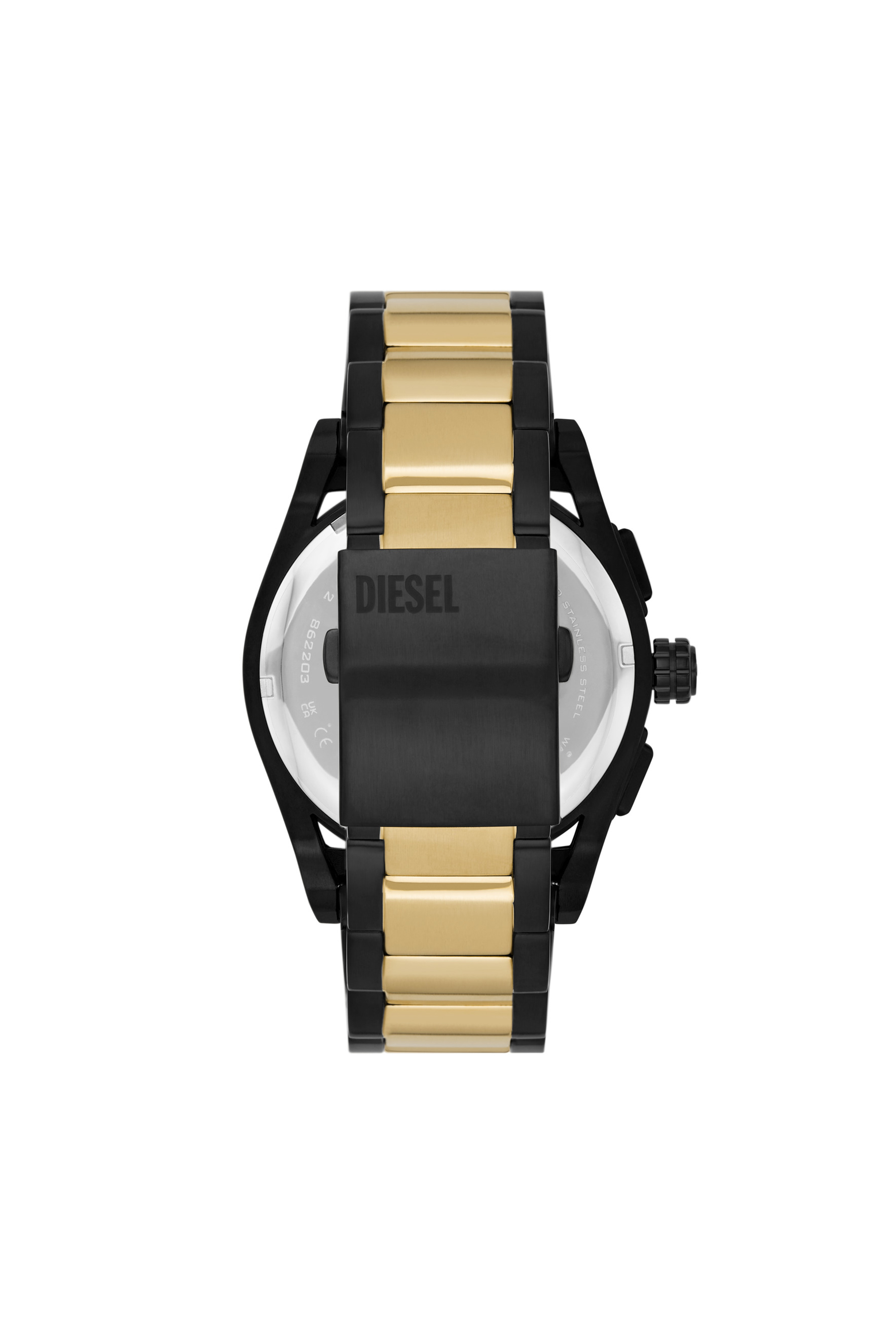 Diesel - DZ4612, Man's Timeframe Chronograph Stainless Steel Watch in Black/Gold - 2