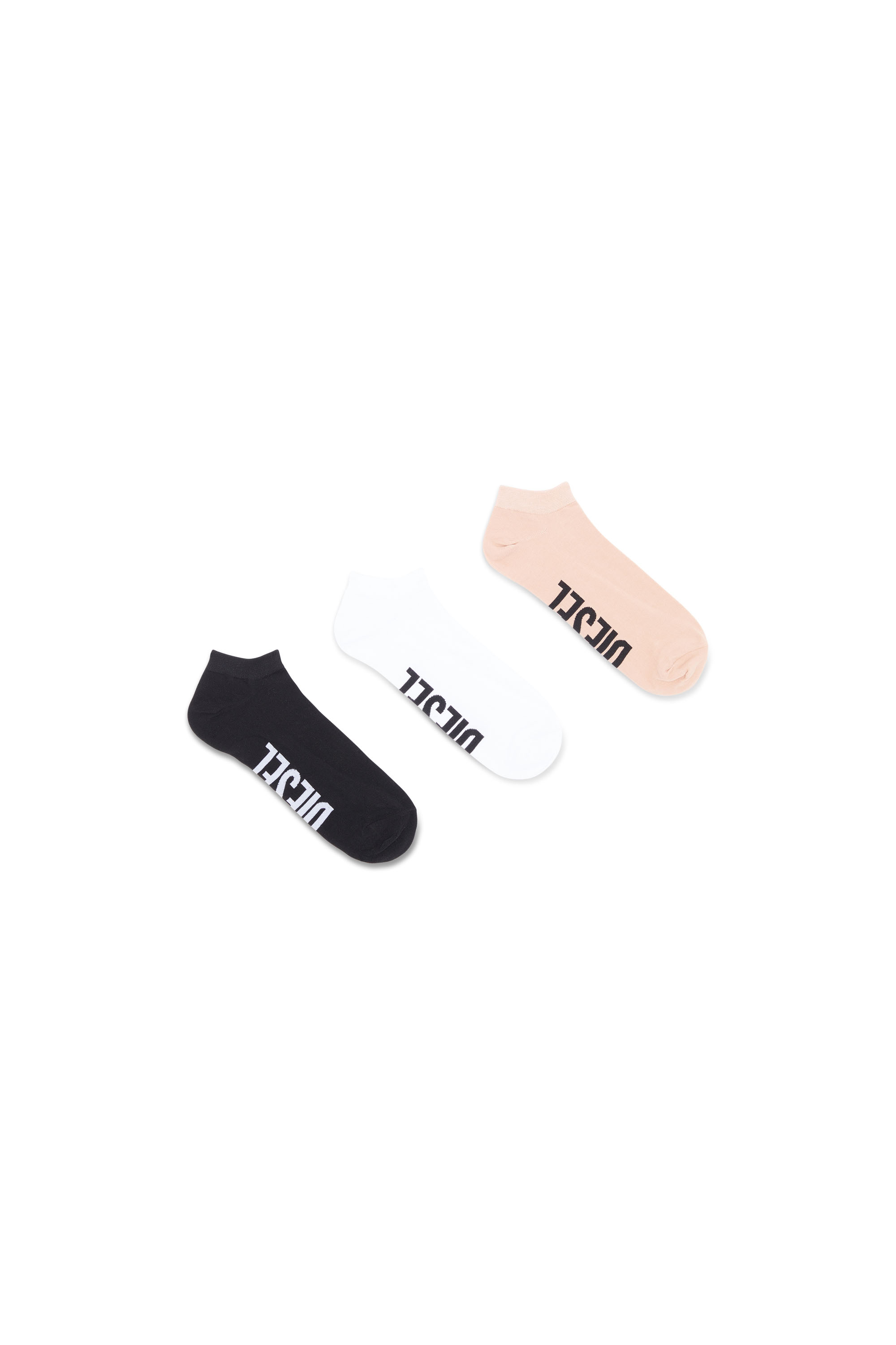 SKM-GOST-THREEPACK, Pink/White - Socks