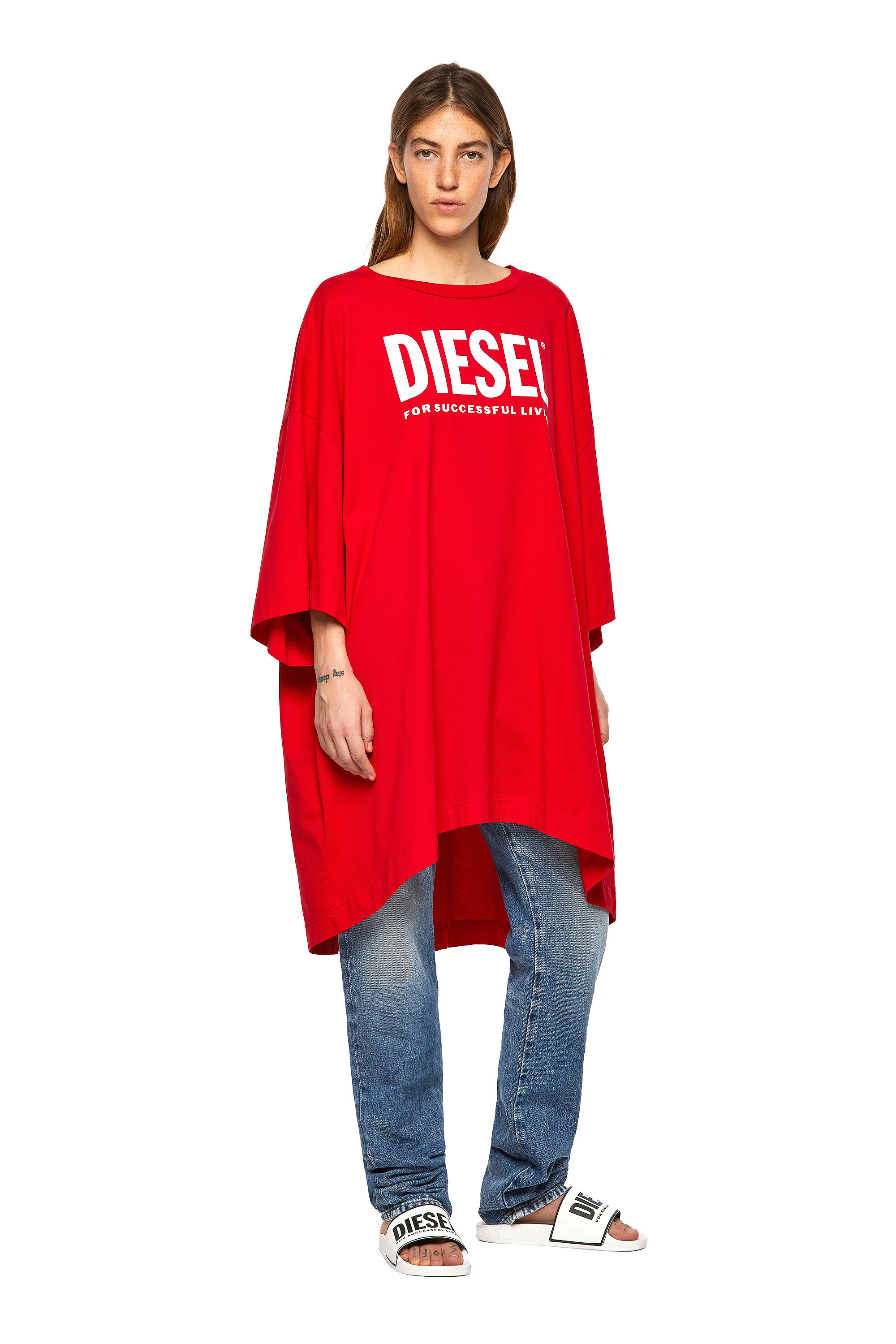 D-EXTRA-ECOLOGO, Red - Dresses