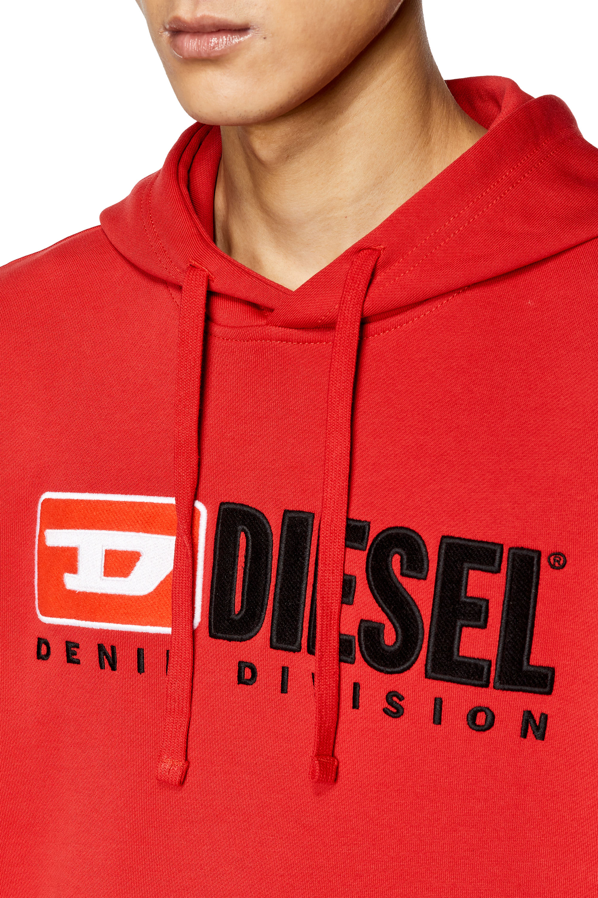 Diesel - S-GINN-HOOD-DIV, Cherry Red - Image 3
