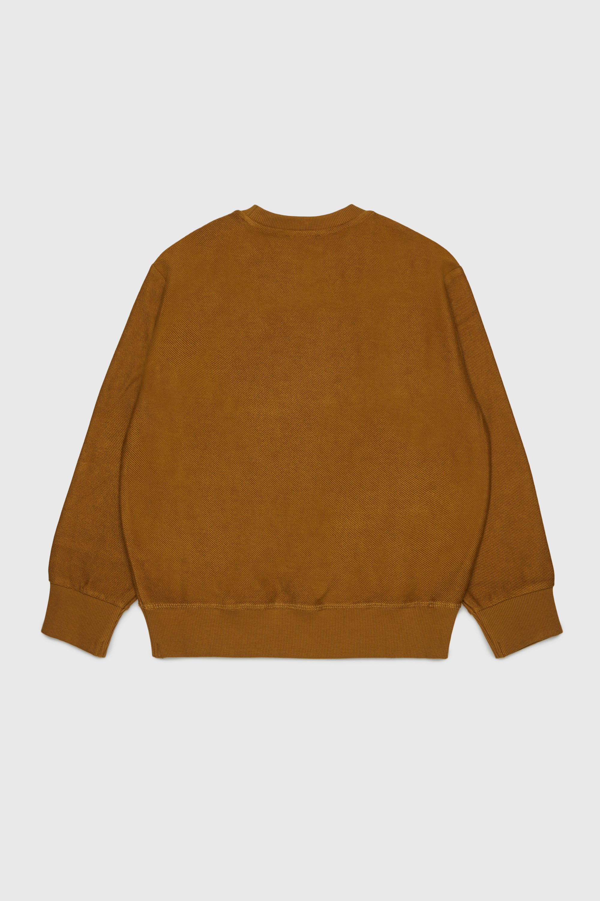 Diesel - SFRIT OVER, Man's Sweatshirt with streaks and Oval D logo in Brown - 2