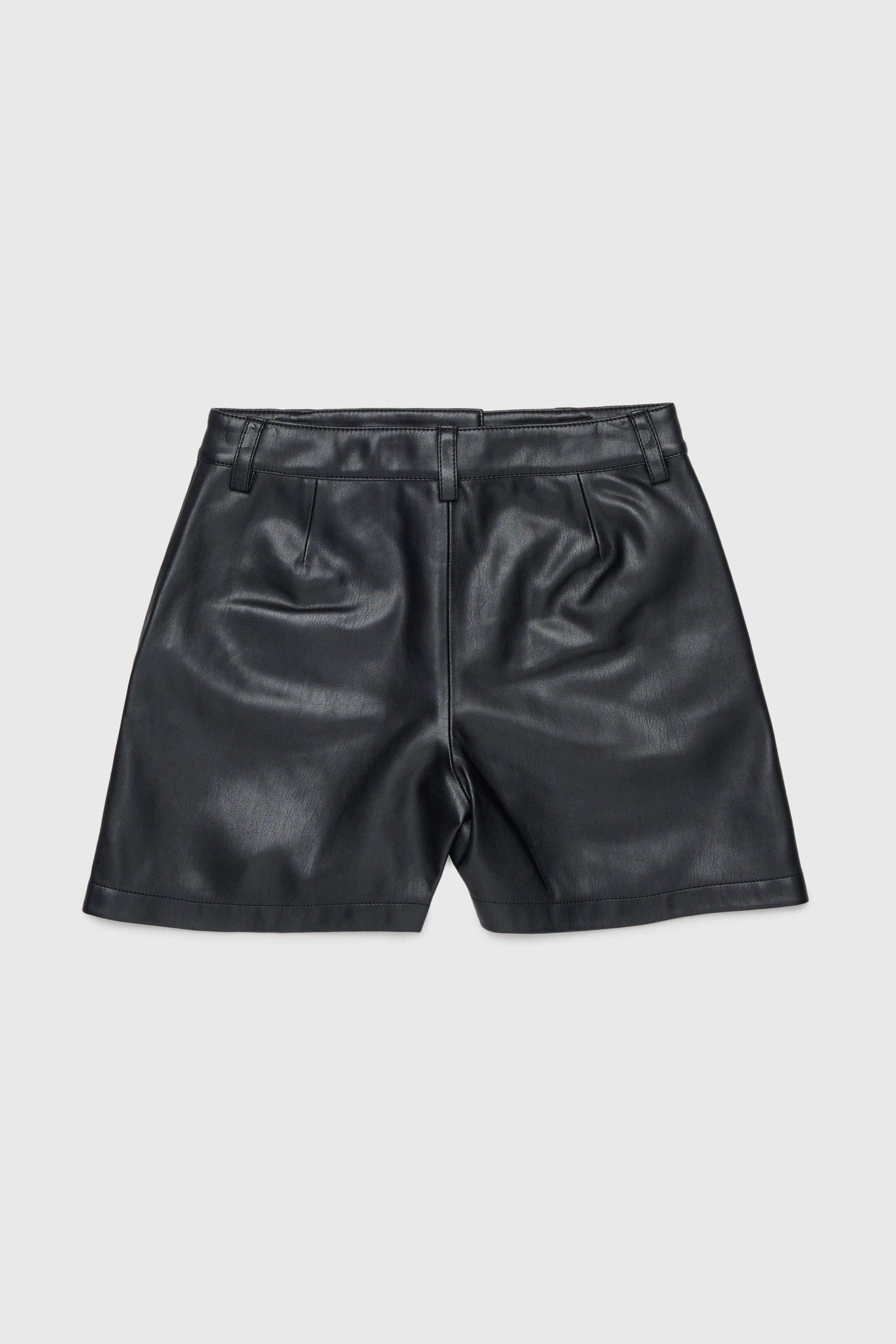 Diesel - PJENNY, Woman's Shorts in coated fabric in Black - 2