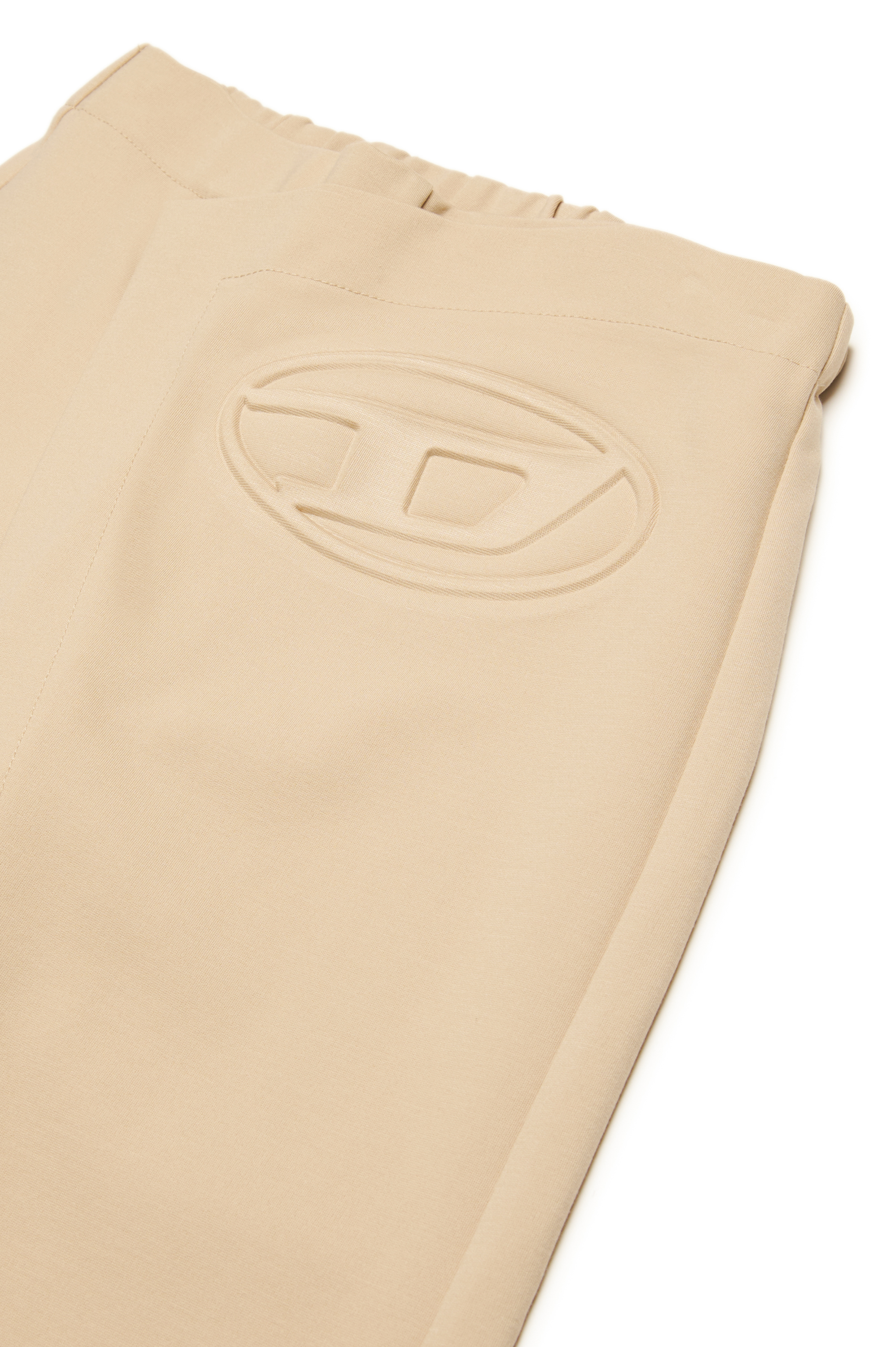 Diesel - PEGILSY, Woman's Wrap-front pants with mega Oval D logo in Light Brown - 3