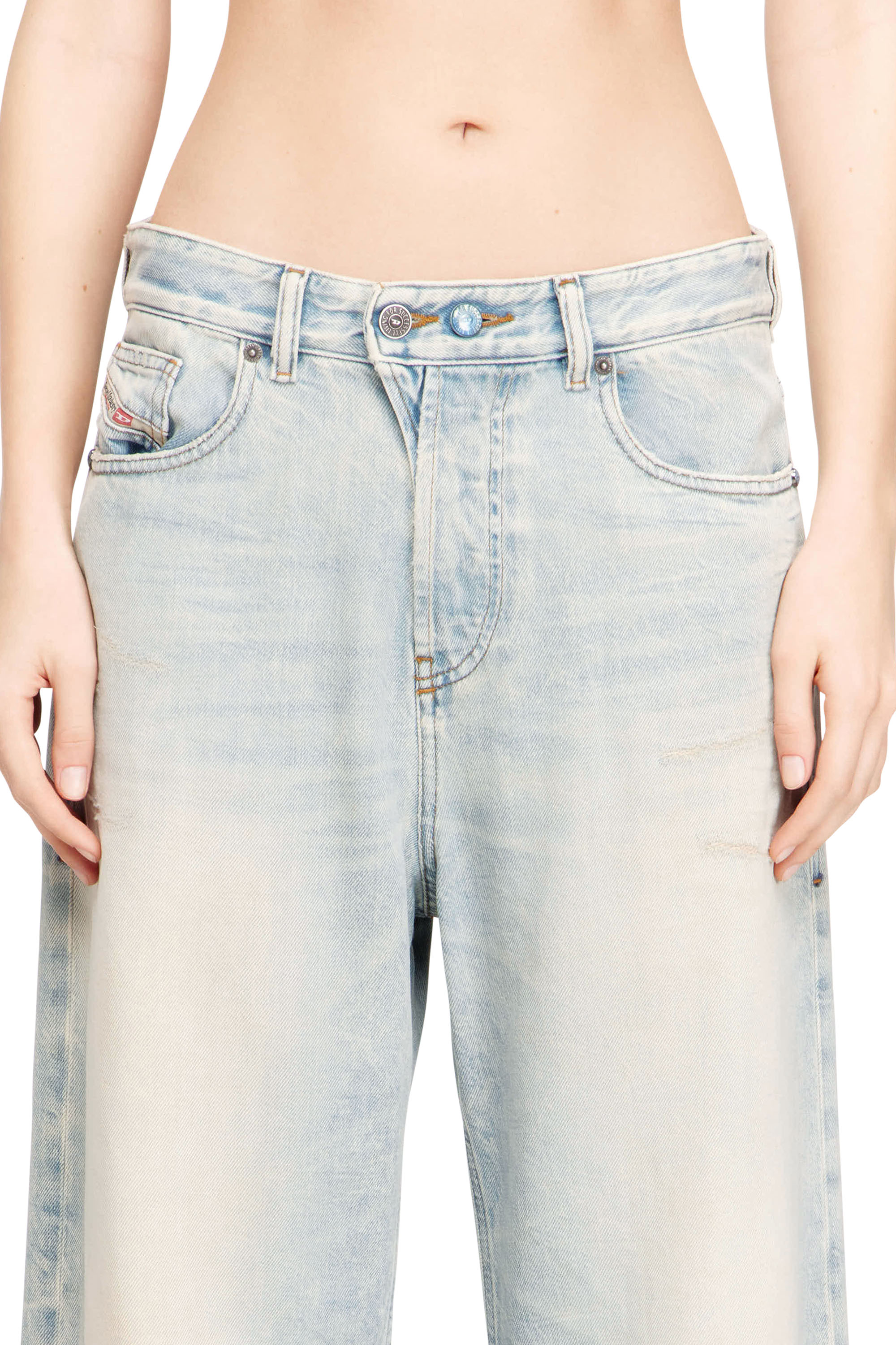 Diesel - Woman's Relaxed Jeans 1996 D-Sire 09N22, Light Blue - 5