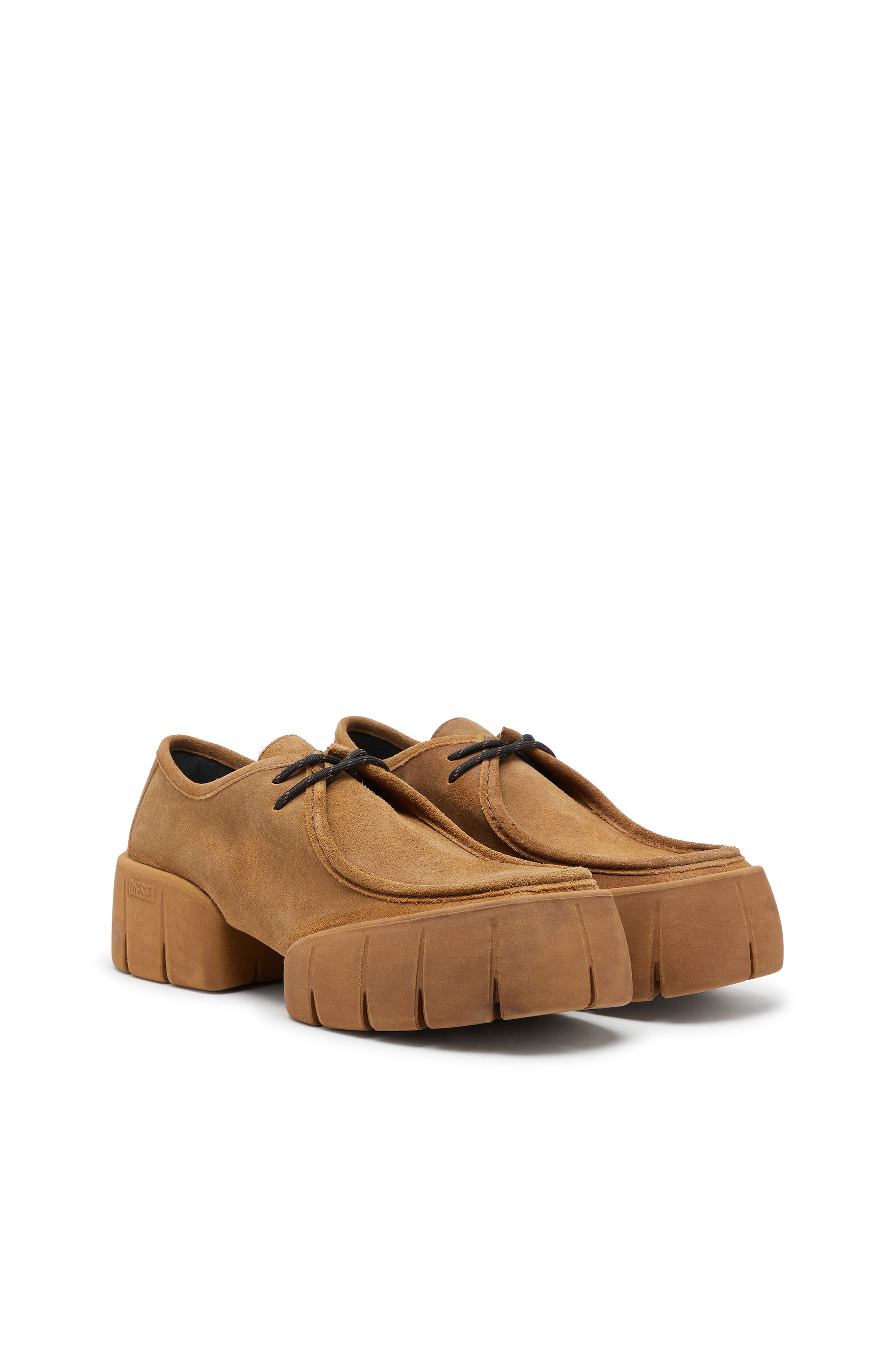 Diesel - D-TEX WB, Man's D-Tex-Moccasin-style shoes in waxed suede in Light Brown - 2