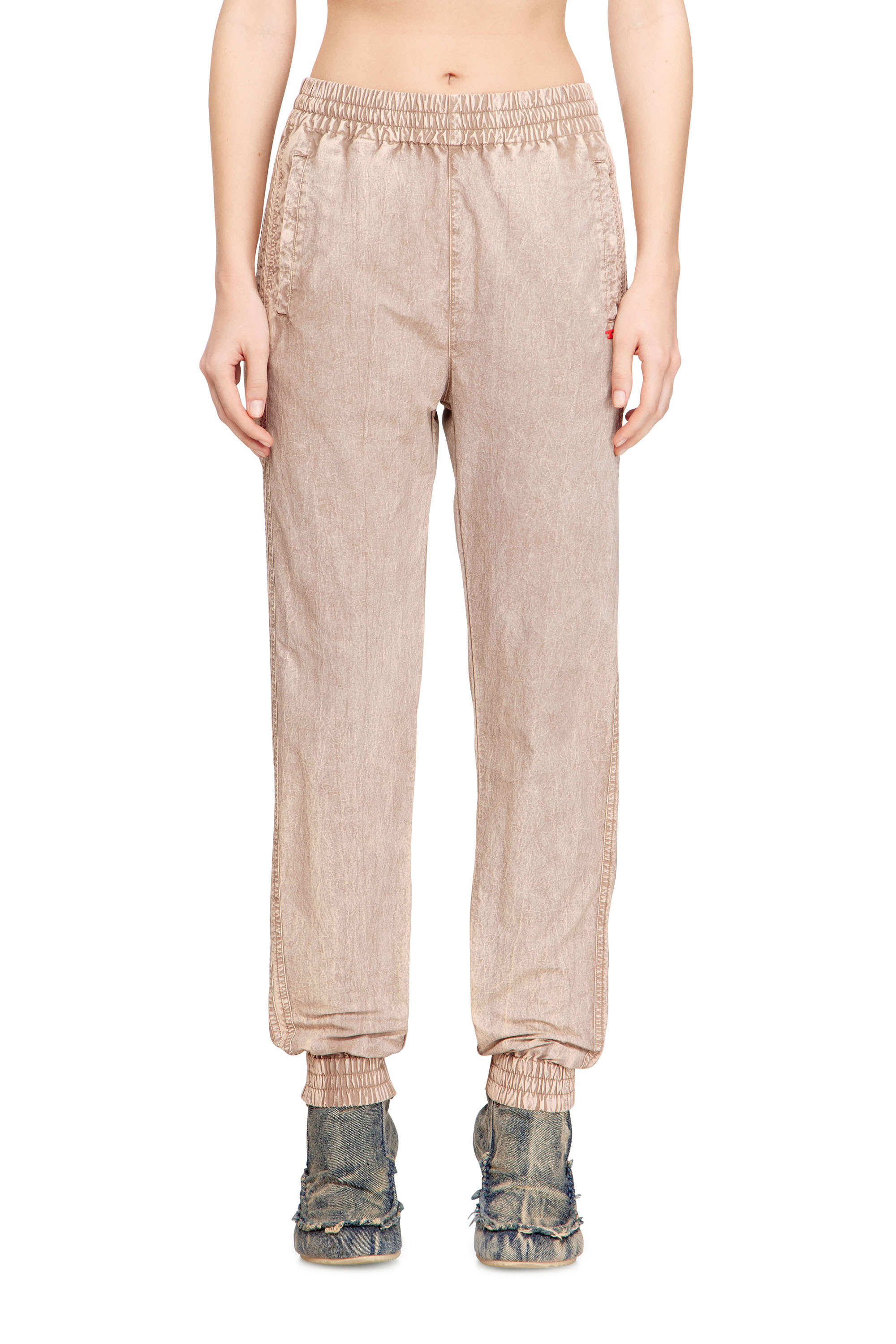Diesel - P-ARIS, Woman's Track pants in treated Taslan in null - 1