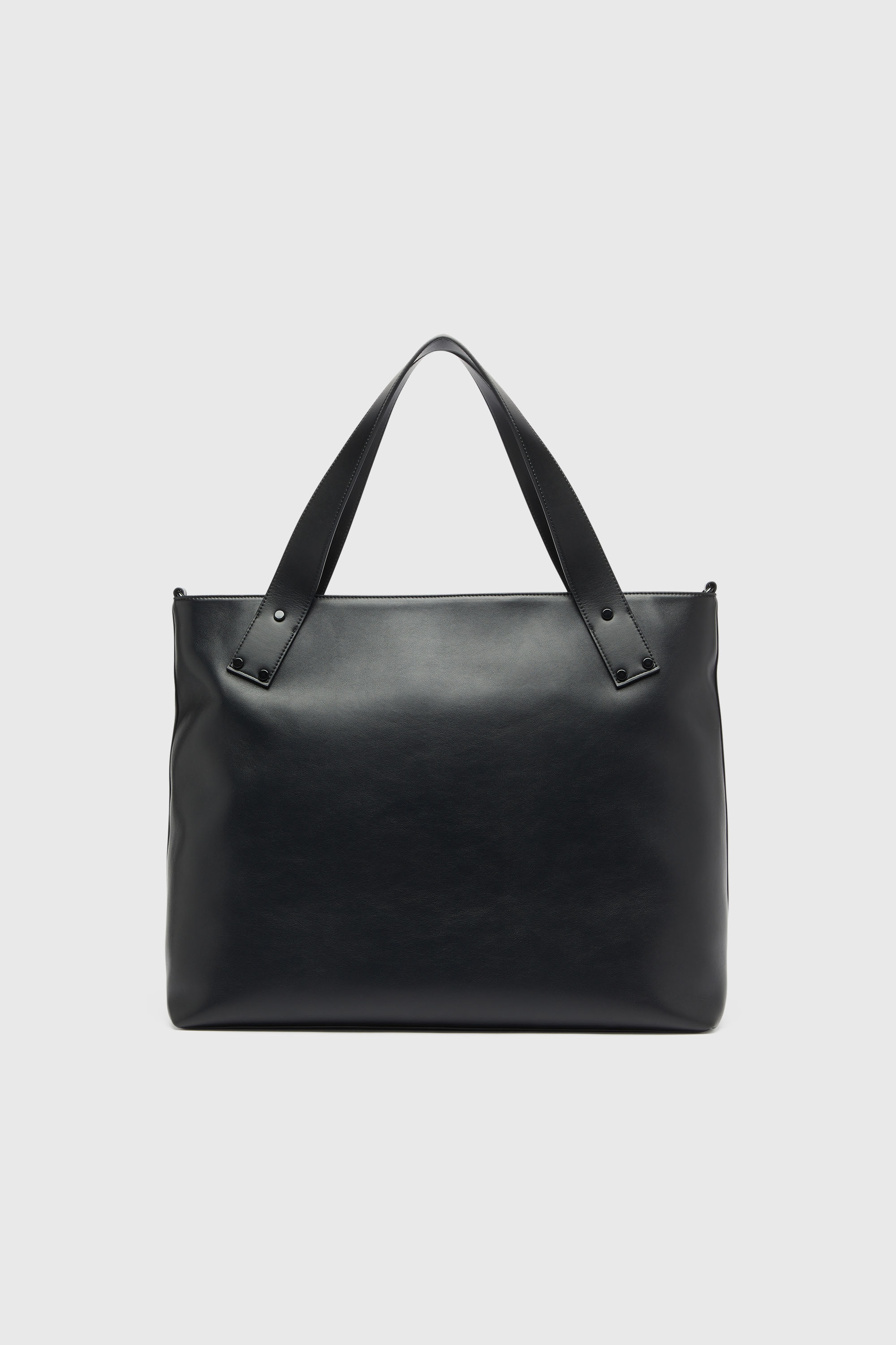 Diesel - RIVET-D TOTE E\W, Man's Rivet-D - Shopping Bag with zip and flap pocket in Black - 2