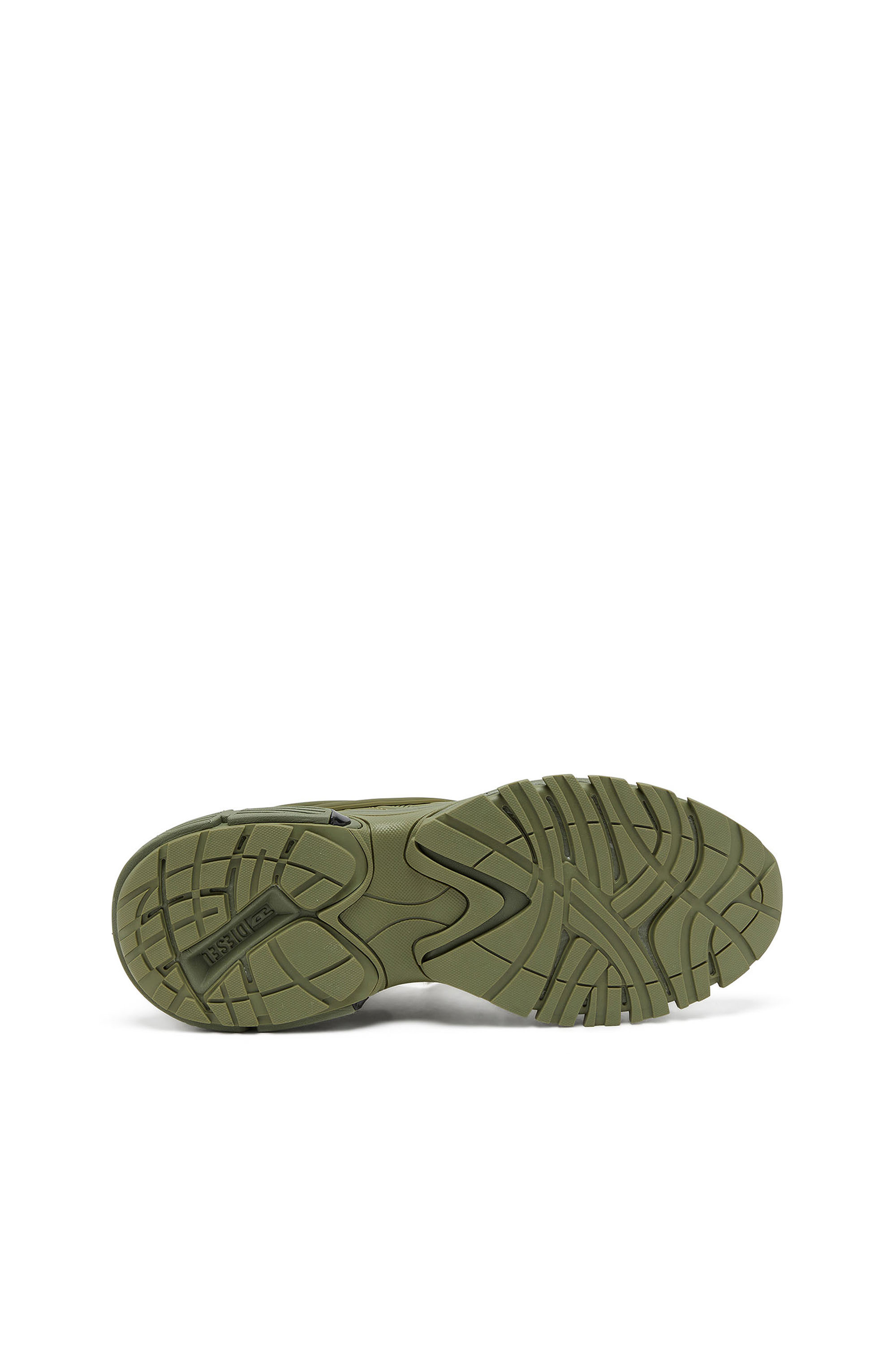 Diesel - S-SERENDIPITY PRO-X1, Man S-Serendipity-Monochrome sneakers in mesh and PU in Green - Image 4