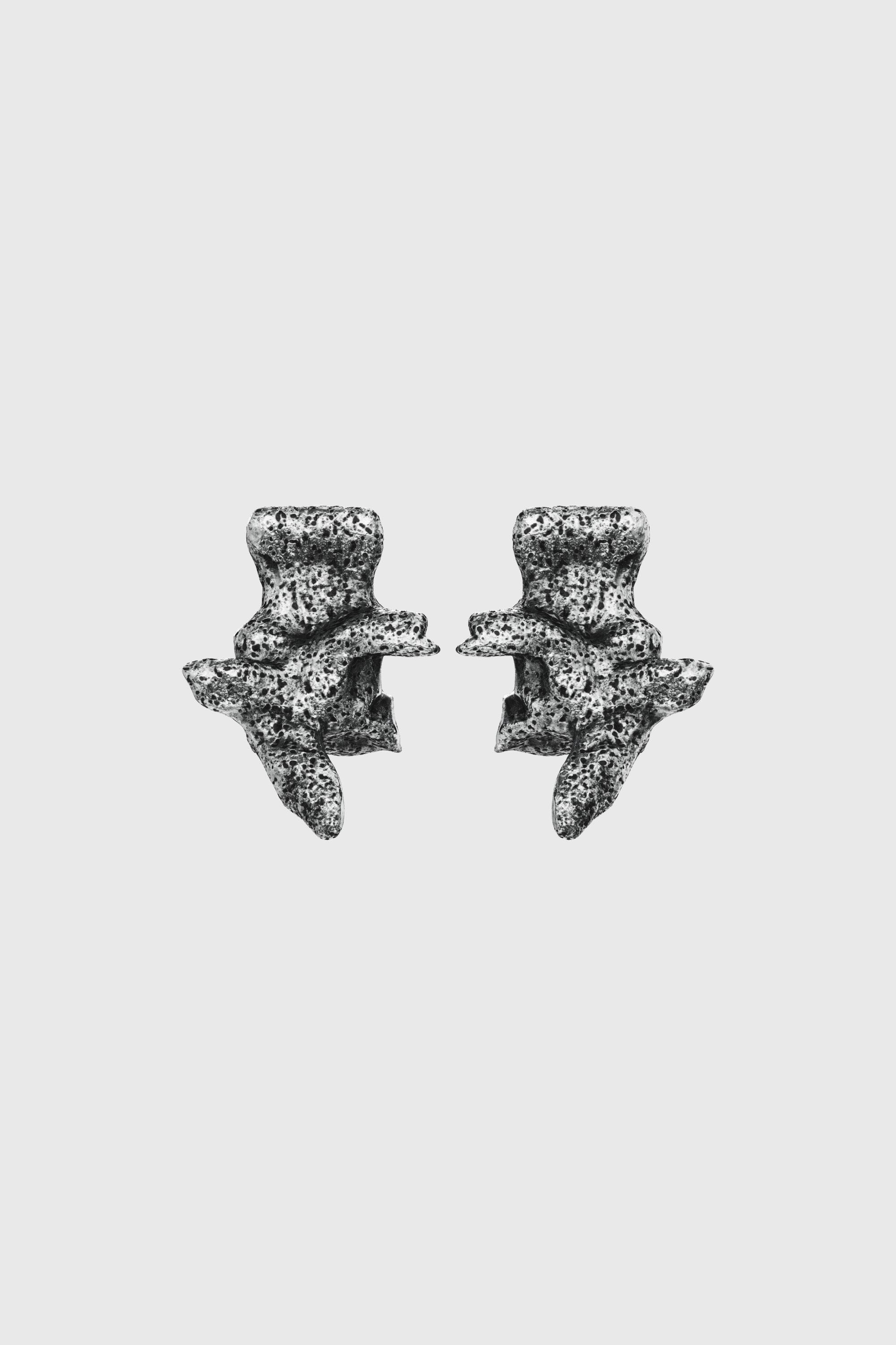 Diesel - DX1710040 JEWELLERY, Unisex's Silver-tone stud earrings in Dark grey - 2