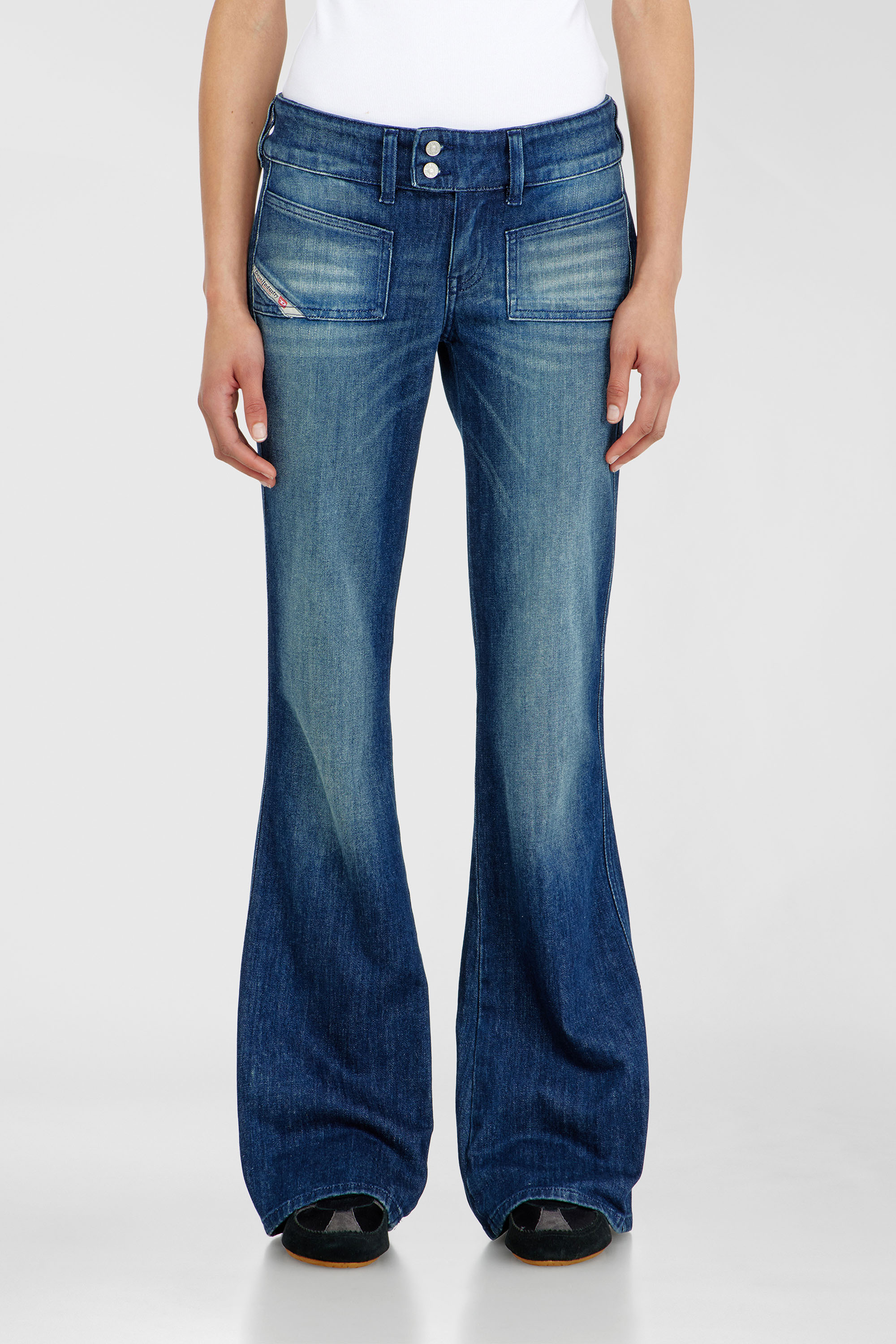 Diesel - Woman's Bootcut Jeans D-Hush 0KBBR, Dark Blue - 4