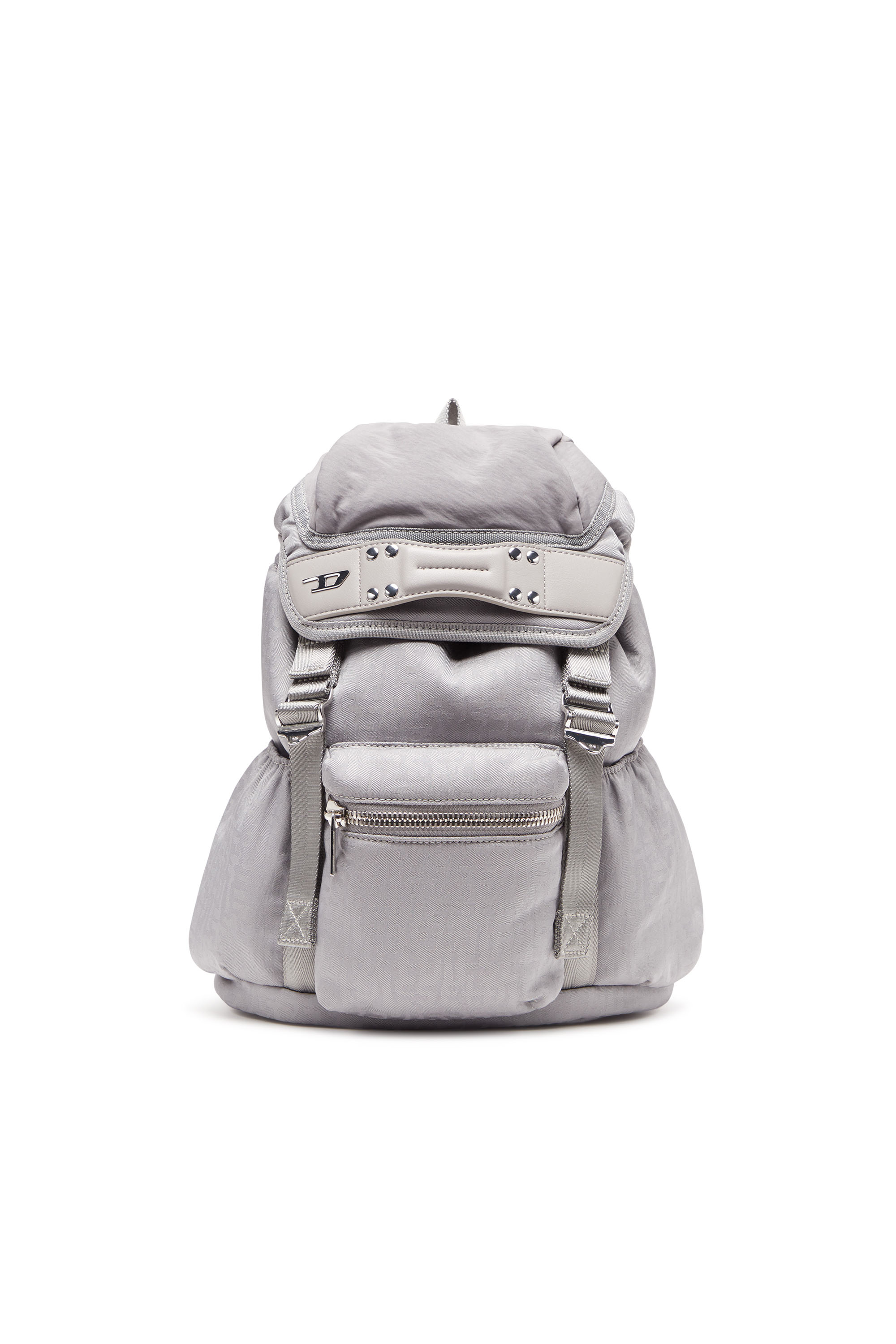 Diesel - NYLON MONO BACKPACK S X, Grey - Image 1