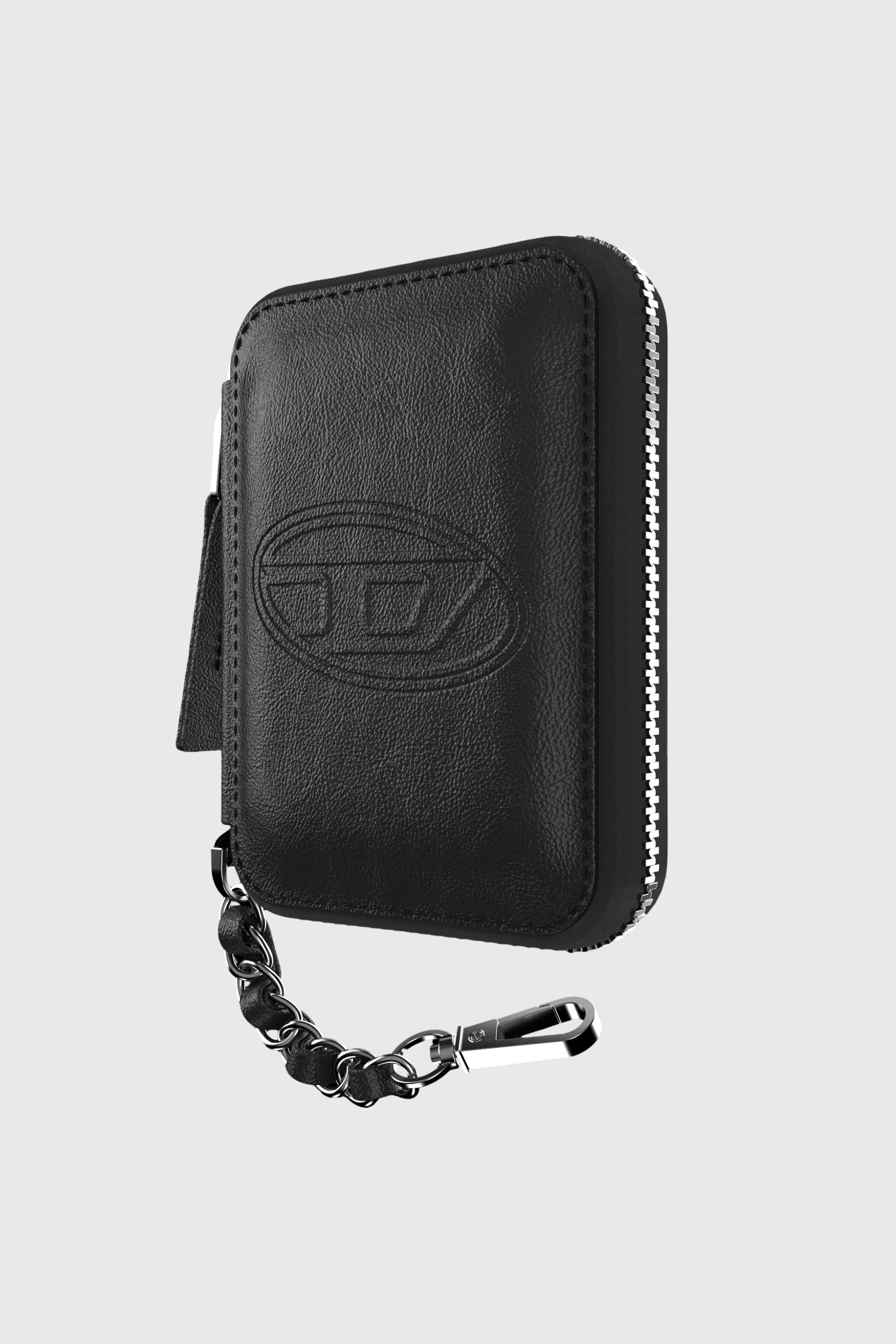 Diesel - 60667 UNIVERSAL POUCH, Unisex's Oval D MagSafe pouch in Black - 3