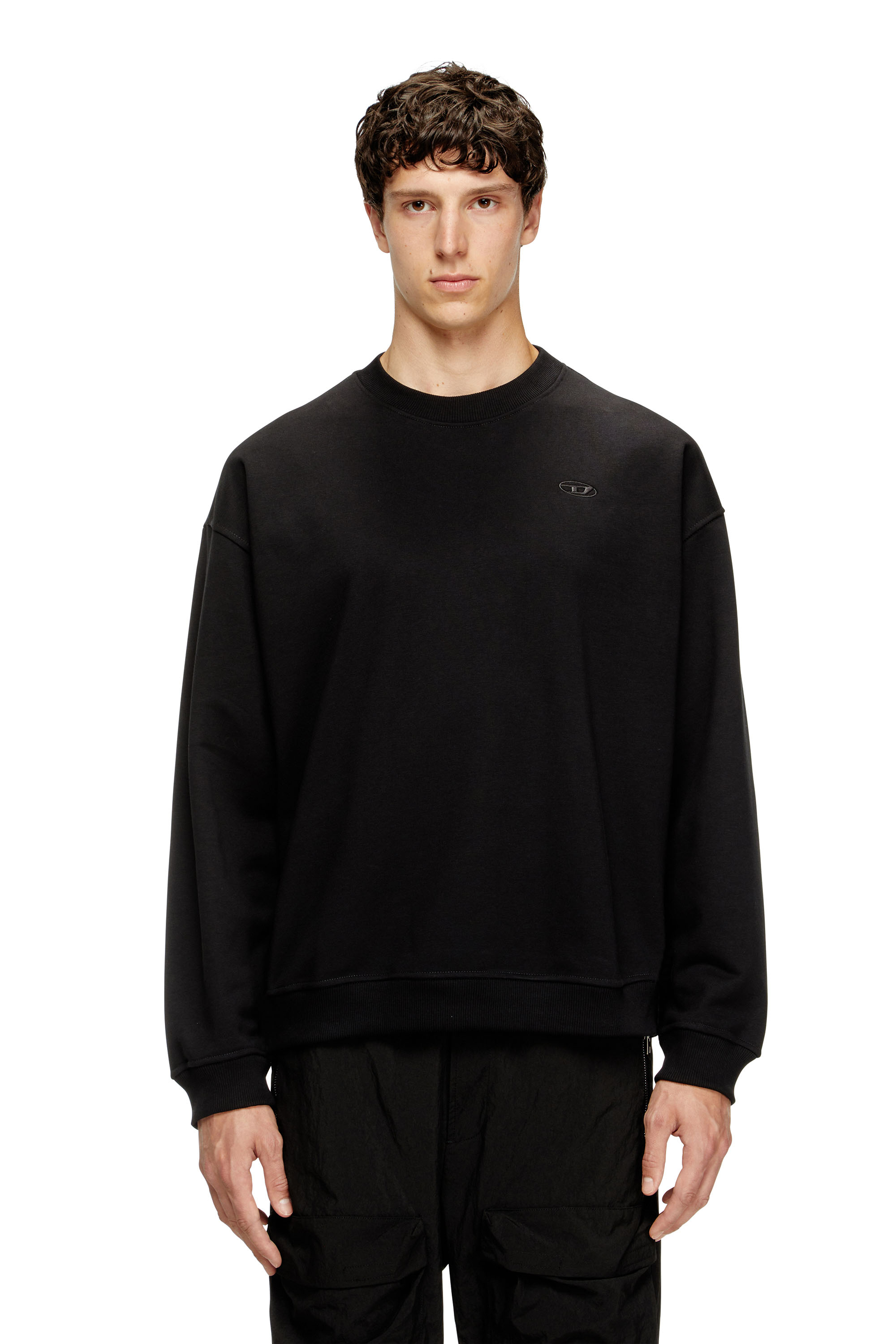 Diesel - S-BOXT-T2, Man's Sweatshirt with Oval D logo in Black - 3