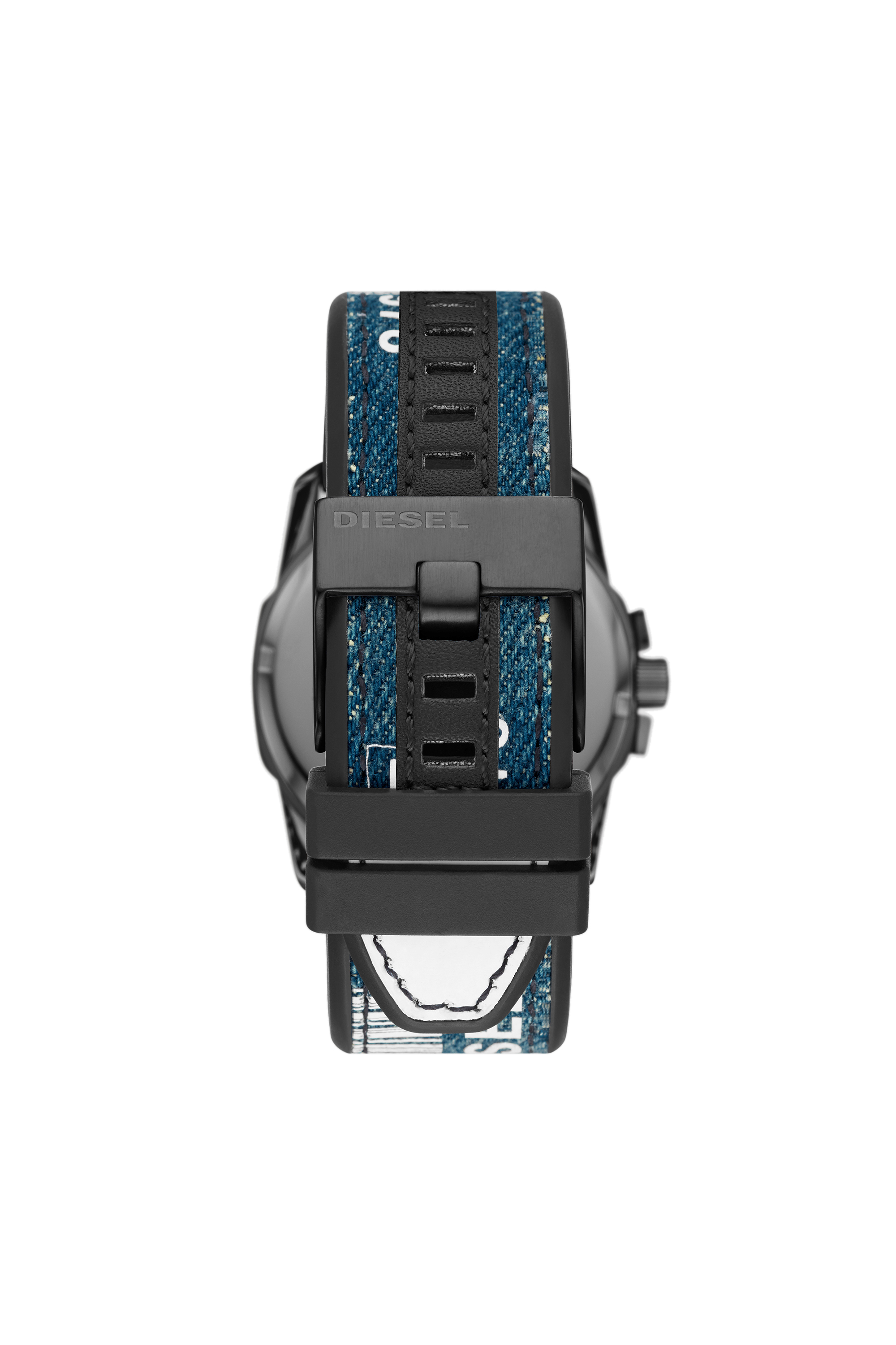 Diesel - DZ1950, Man's Master chief two-hand date denim watch in Blue/Black - 2