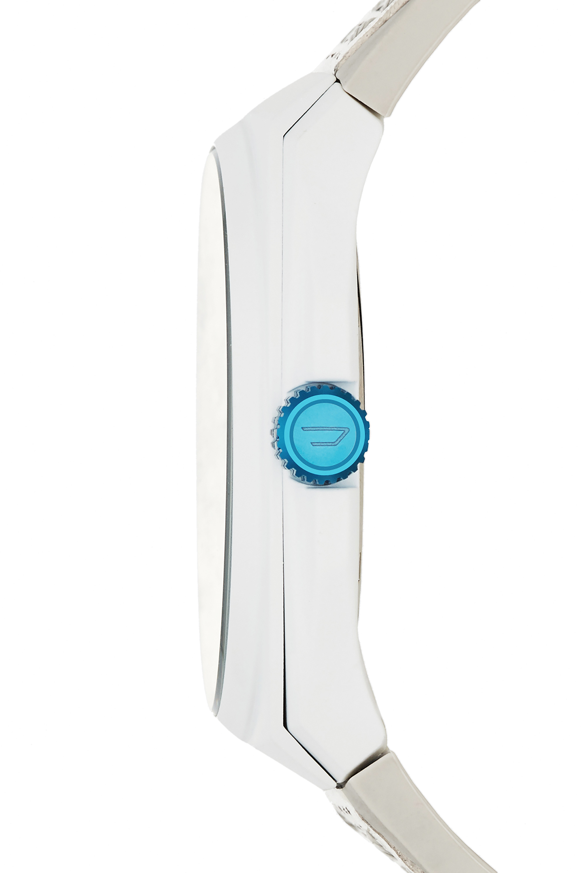 Diesel - DZ1884, Man's Stigg white and gray silicone watch in White/Blue - 2