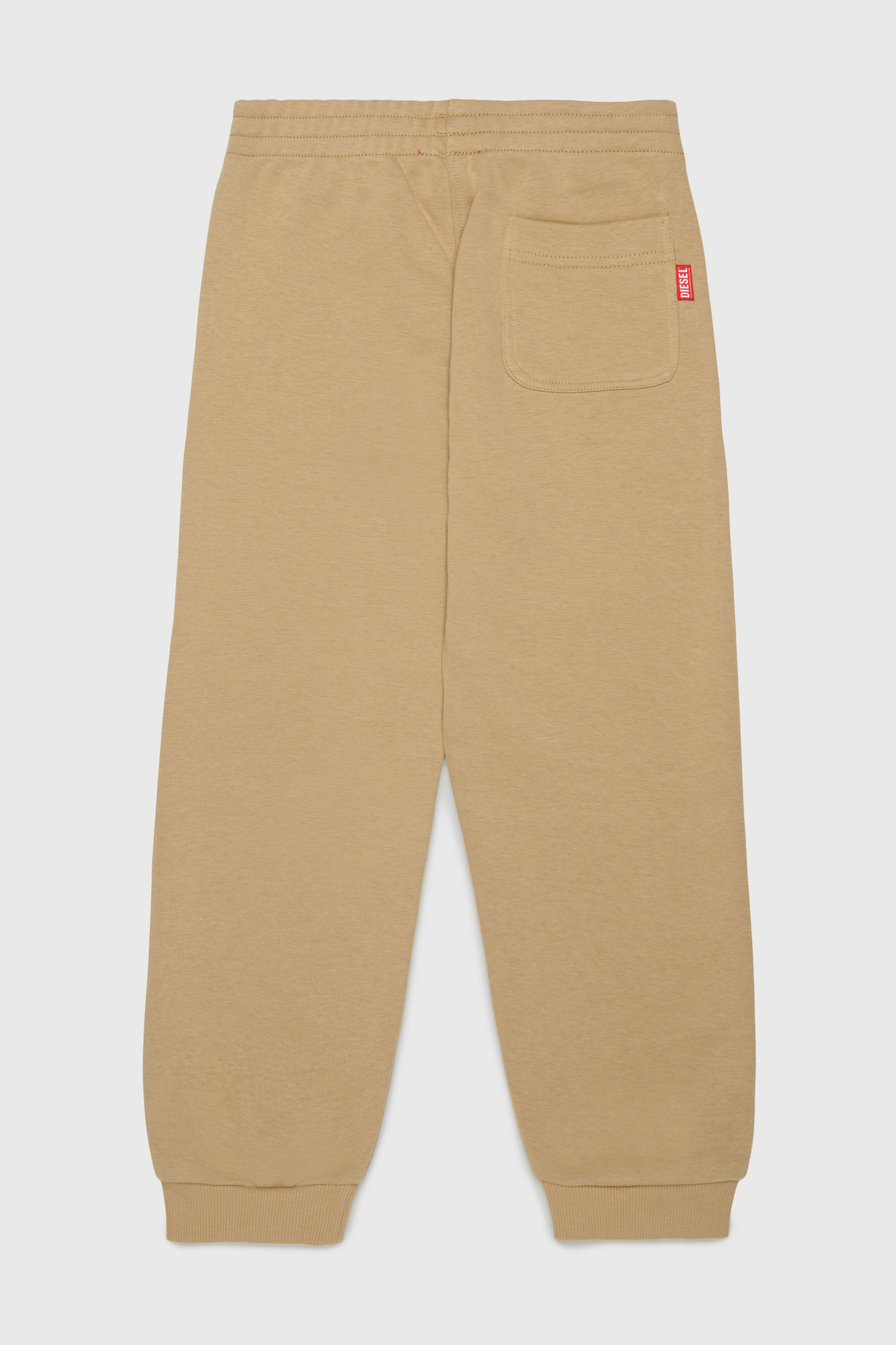 Diesel - PRES, Man's Sweatpants with cut-off logo print in Brown - 2