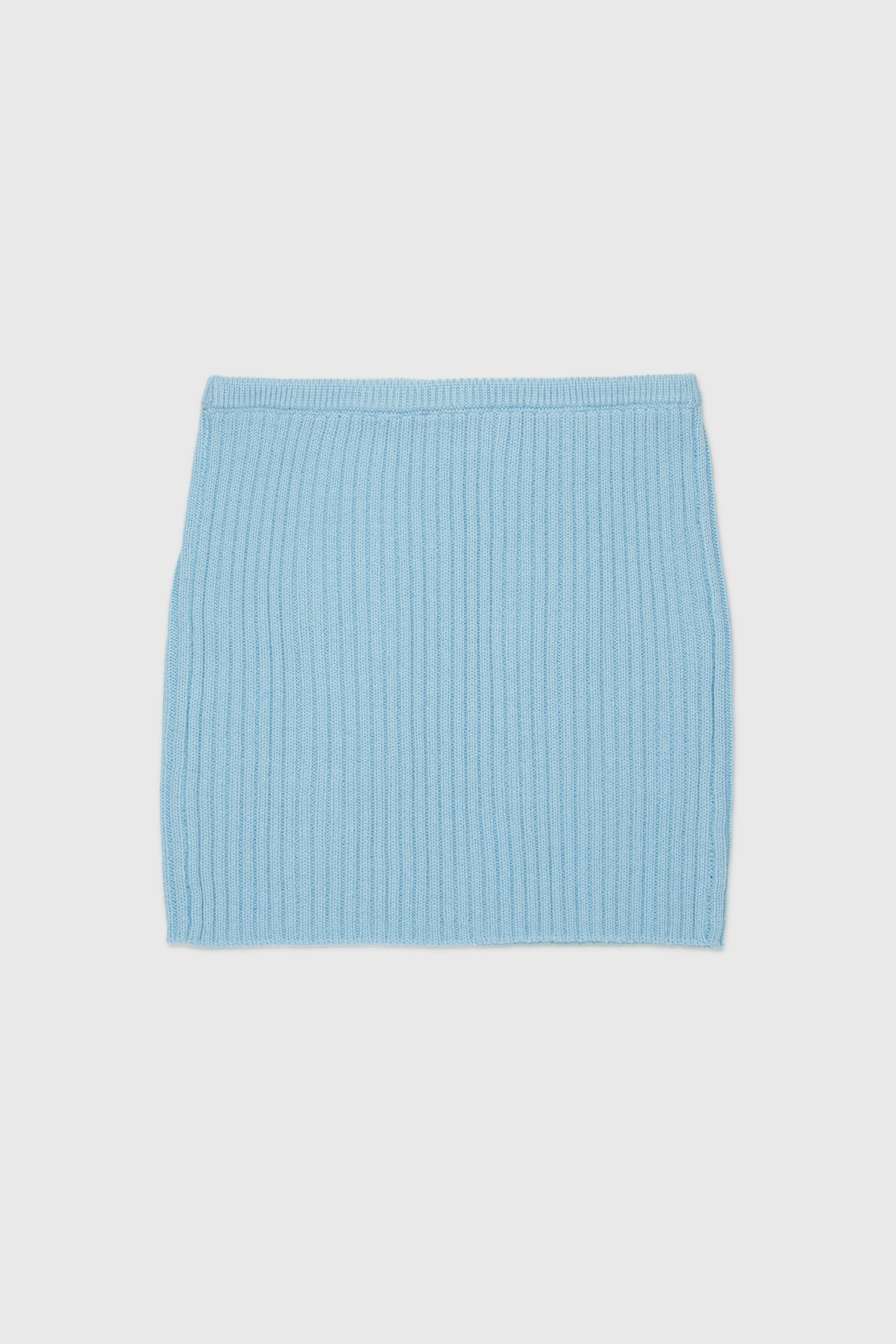 Diesel - GAMMY, Woman's Ribbed-knit mini skirt with utility pockets in Light Blue - 2