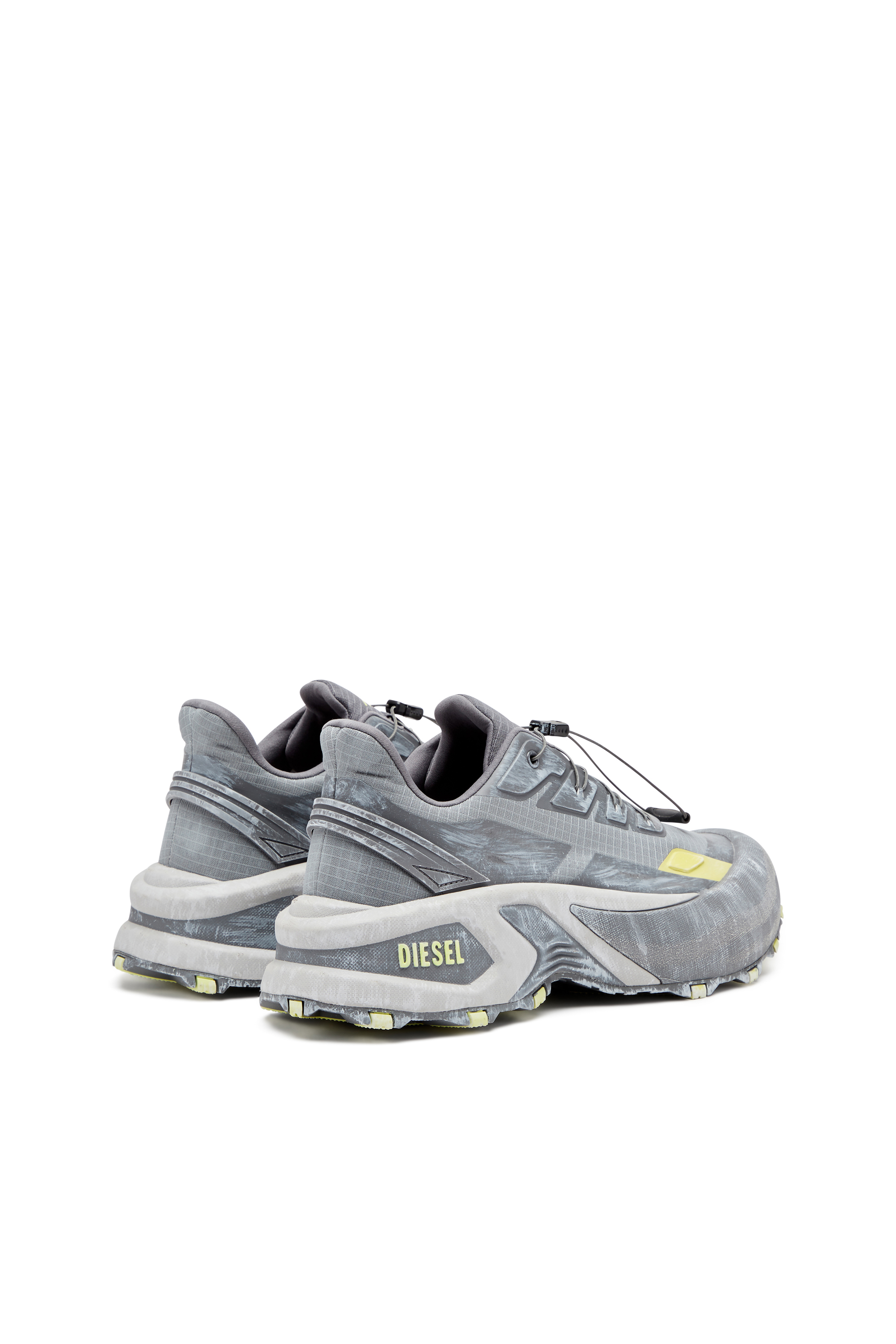 Diesel - D-CAGE RUNNER, Man's Cage sneaker in Grey/Yellow - 3