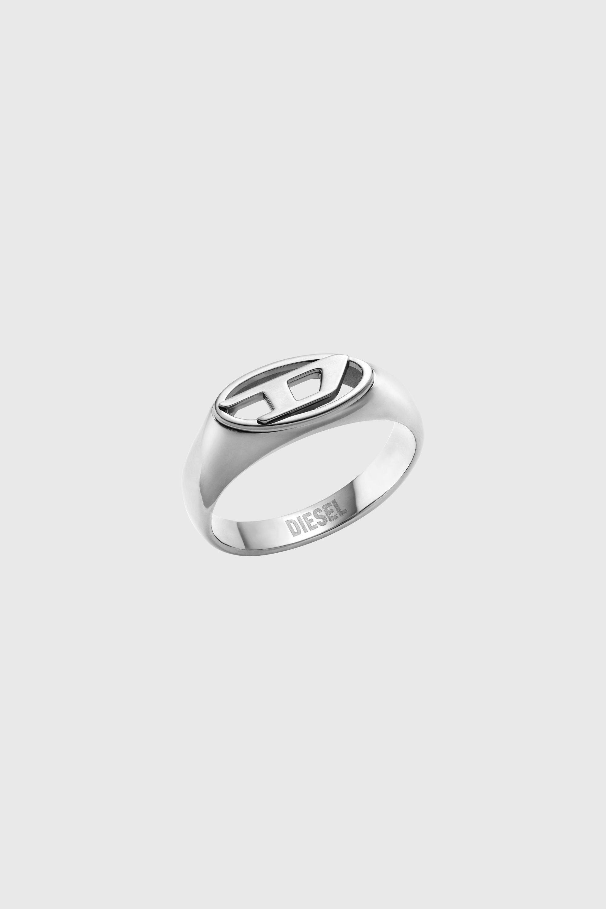 Diesel - DX1587040 JEWEL, Unisex's Stainless Steel Signet Ring in Silver - 1