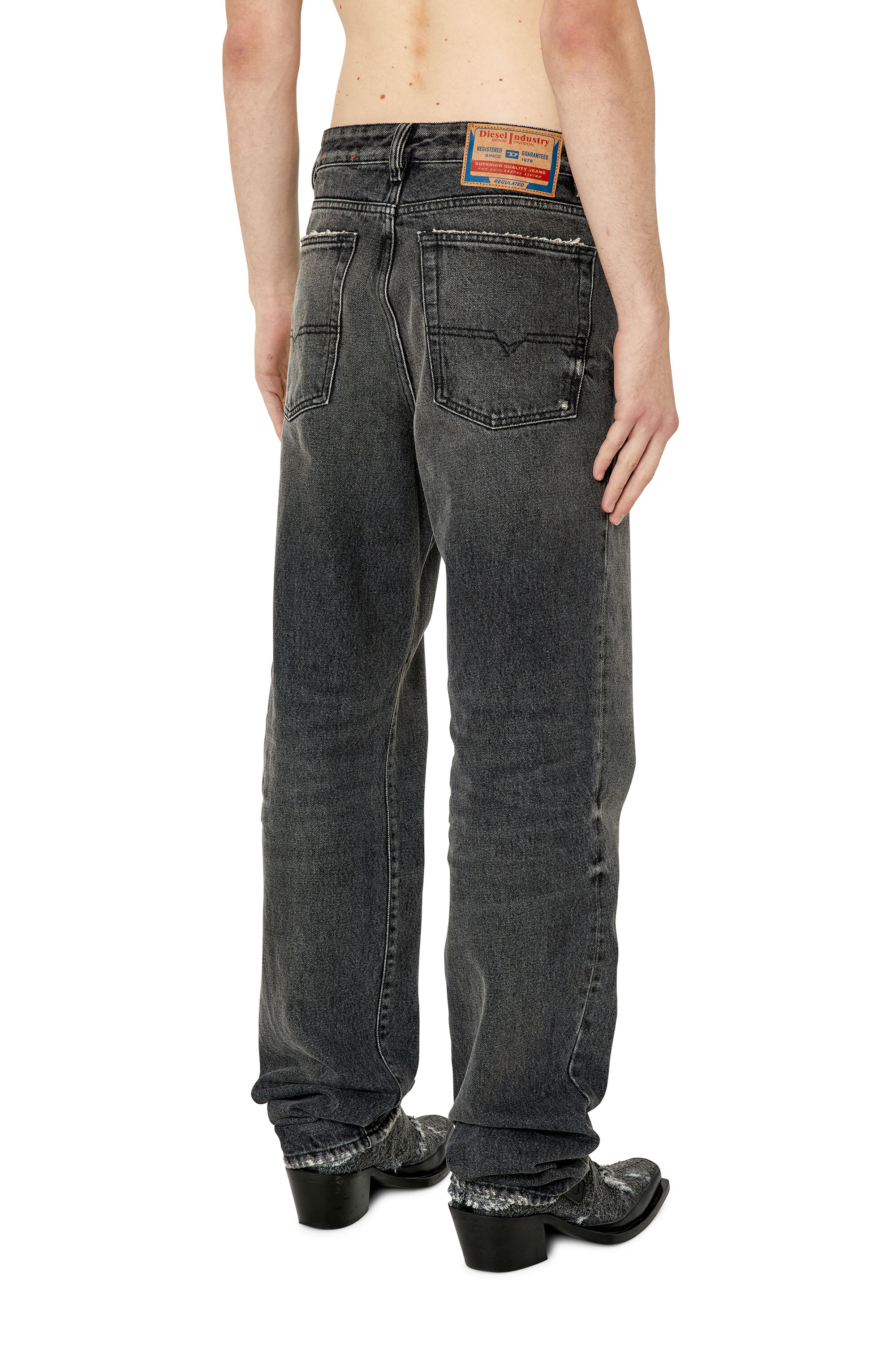 Diesel - 1955 D-Rekiv 007K8 Straight Jeans, Black/Dark grey - Image 2
