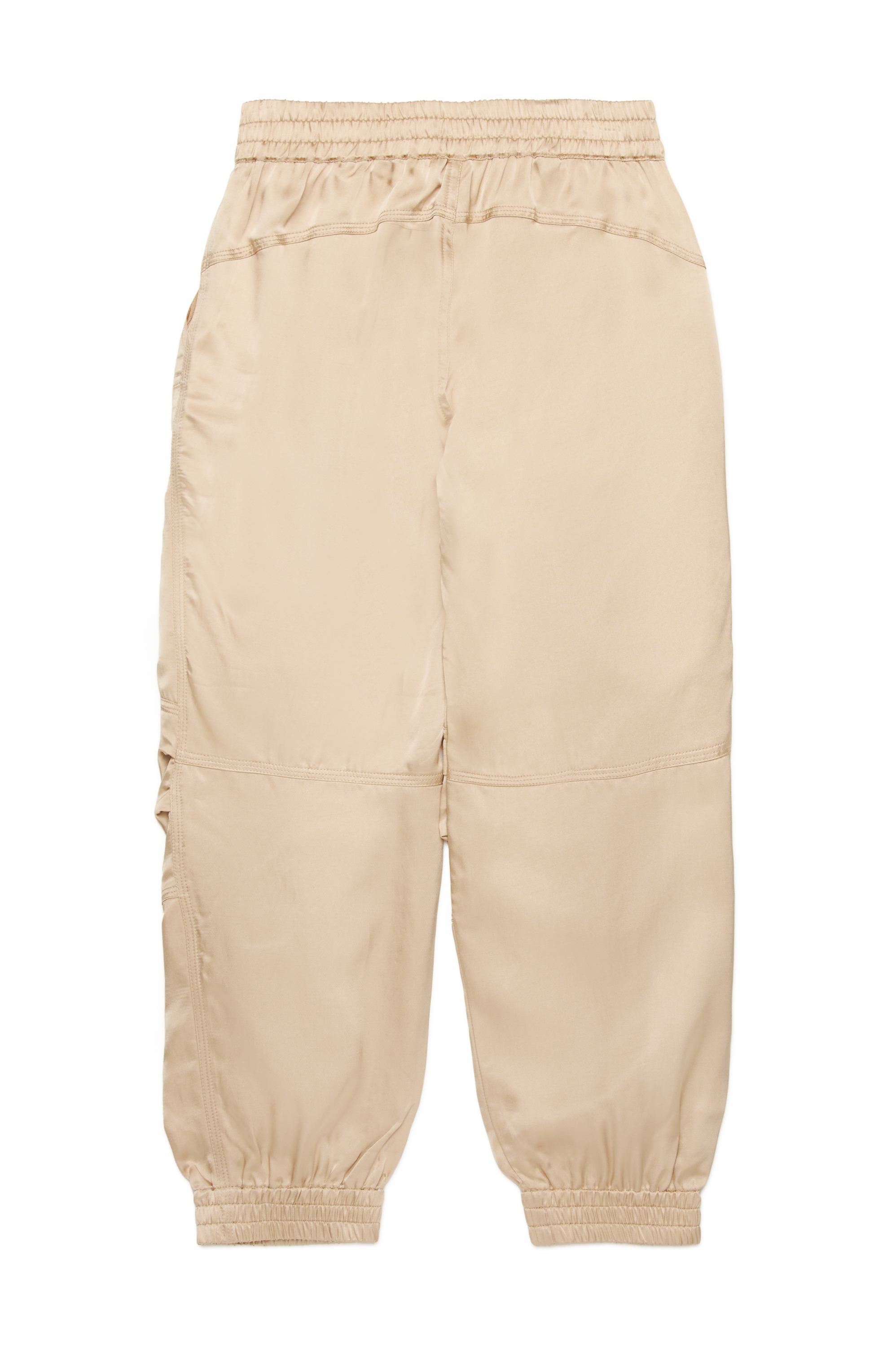 Diesel - PMIRTOW, Woman's Shiny satin cargo pants in Light Brown - 2