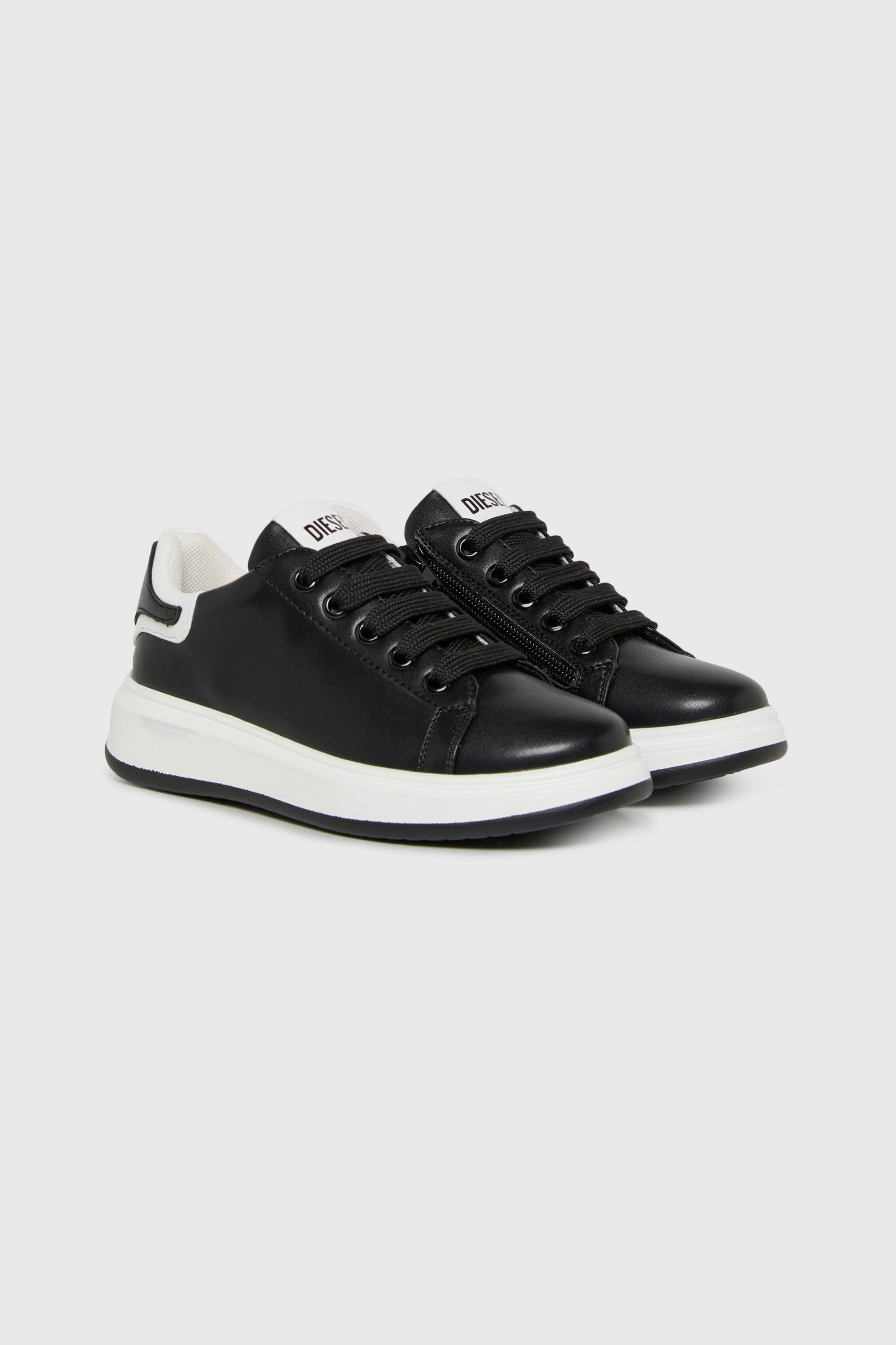 Diesel - S-MEQUIPLA, Unisex's S-MEQUIPLA-Sneakers with contrast trims in Black - 2