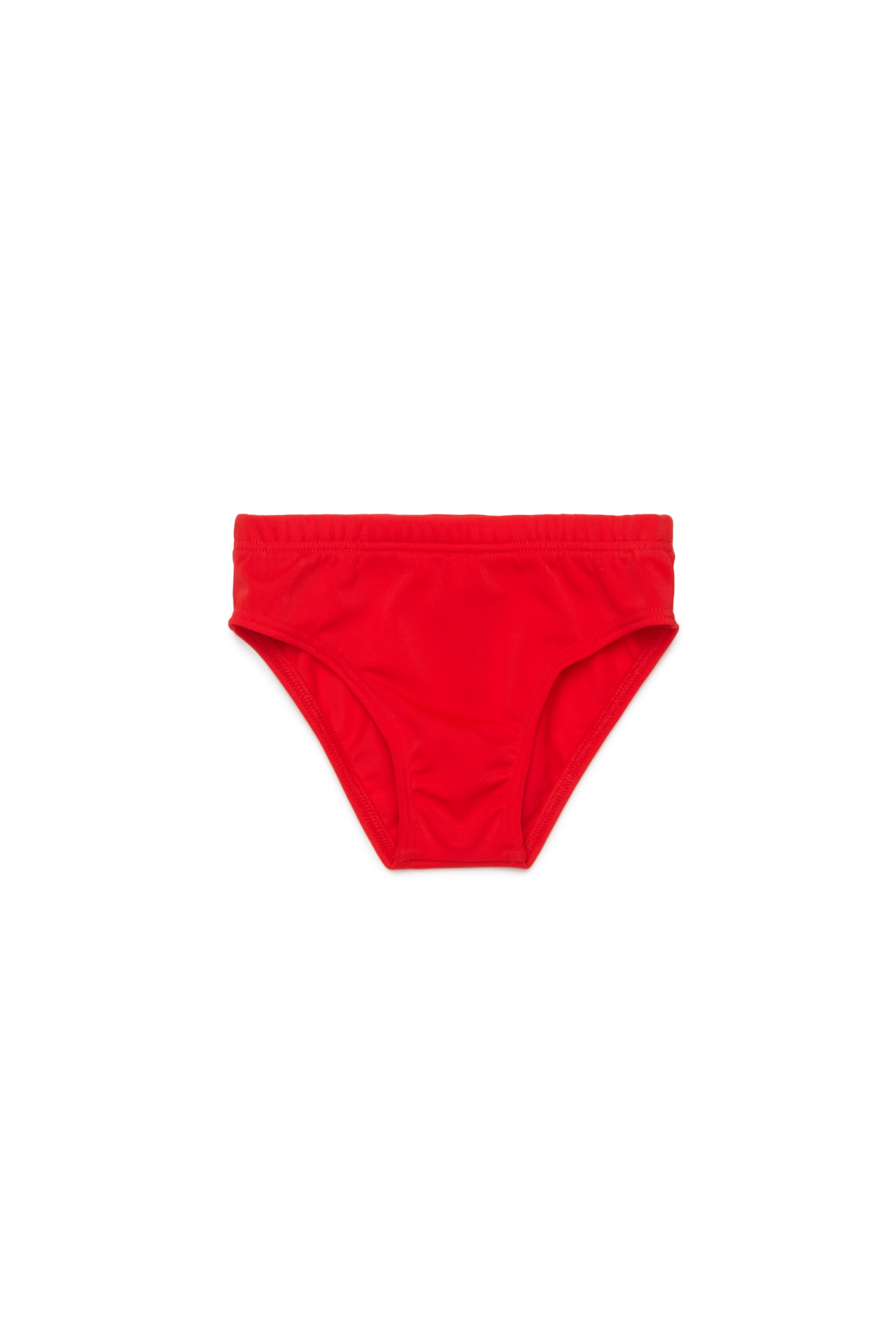 Diesel - MILIB, Man's Swim briefs with Diesel print in Red - 1