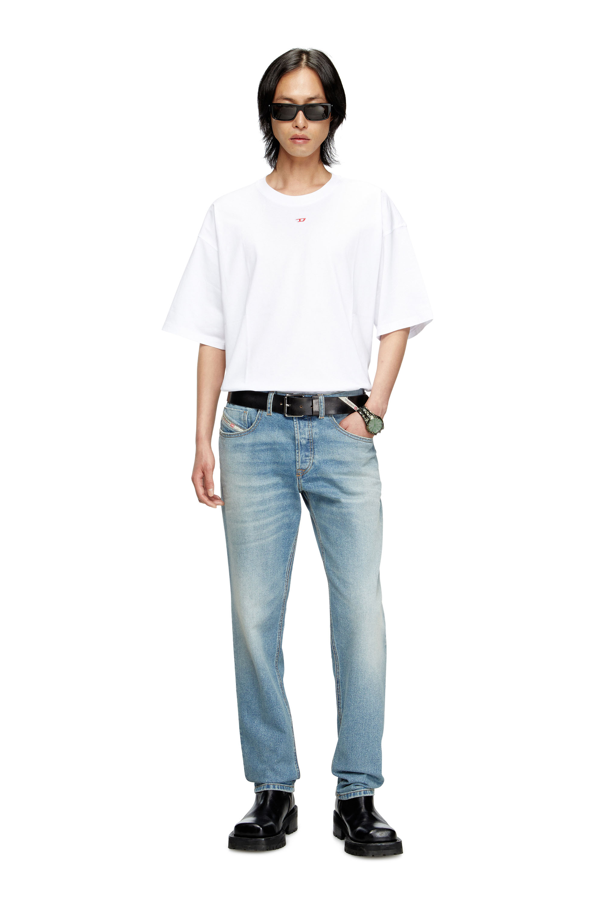 Diesel - Man's Regular Jeans 2023 D-Finitive 0DBEH, Light Blue - 2
