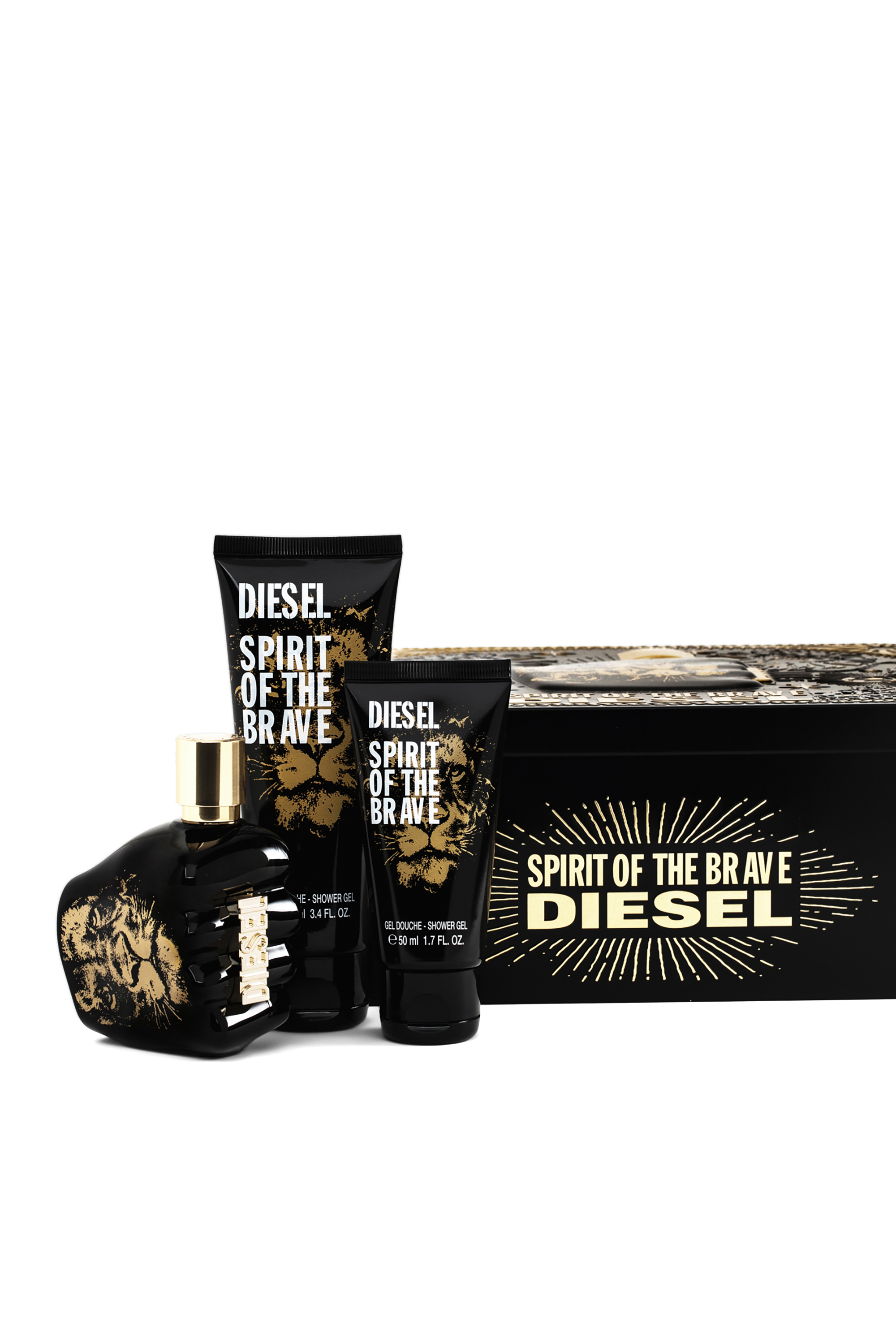 Diesel - SPIRIT OF THE BRAVE 75ML METAL GIFT SET, Man's SPIRIT OF THE BRAVE Gift set in Black - 1