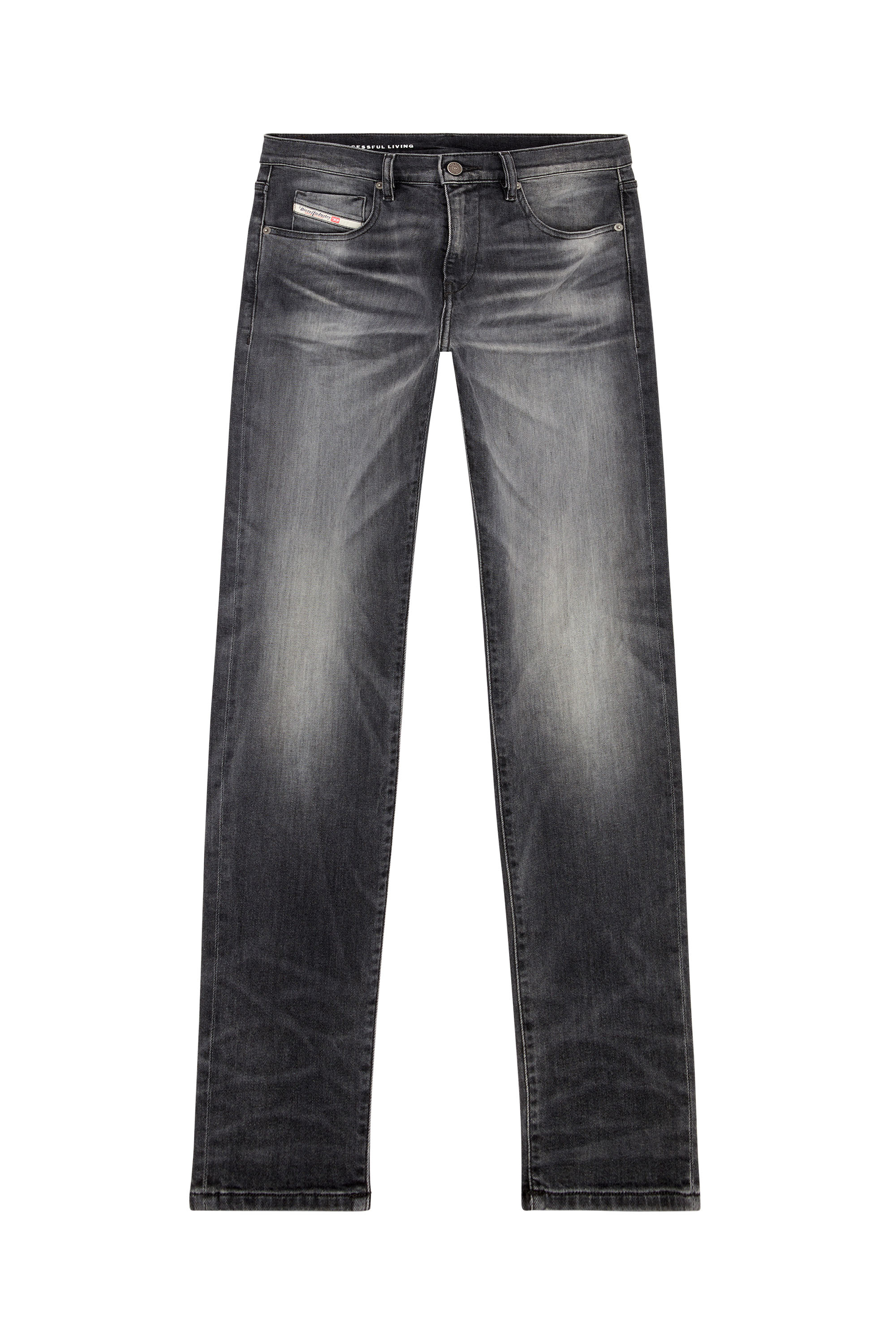 Diesel - Slim Jeans 2019 D-Strukt 09J52, Black/Dark grey - Image 5