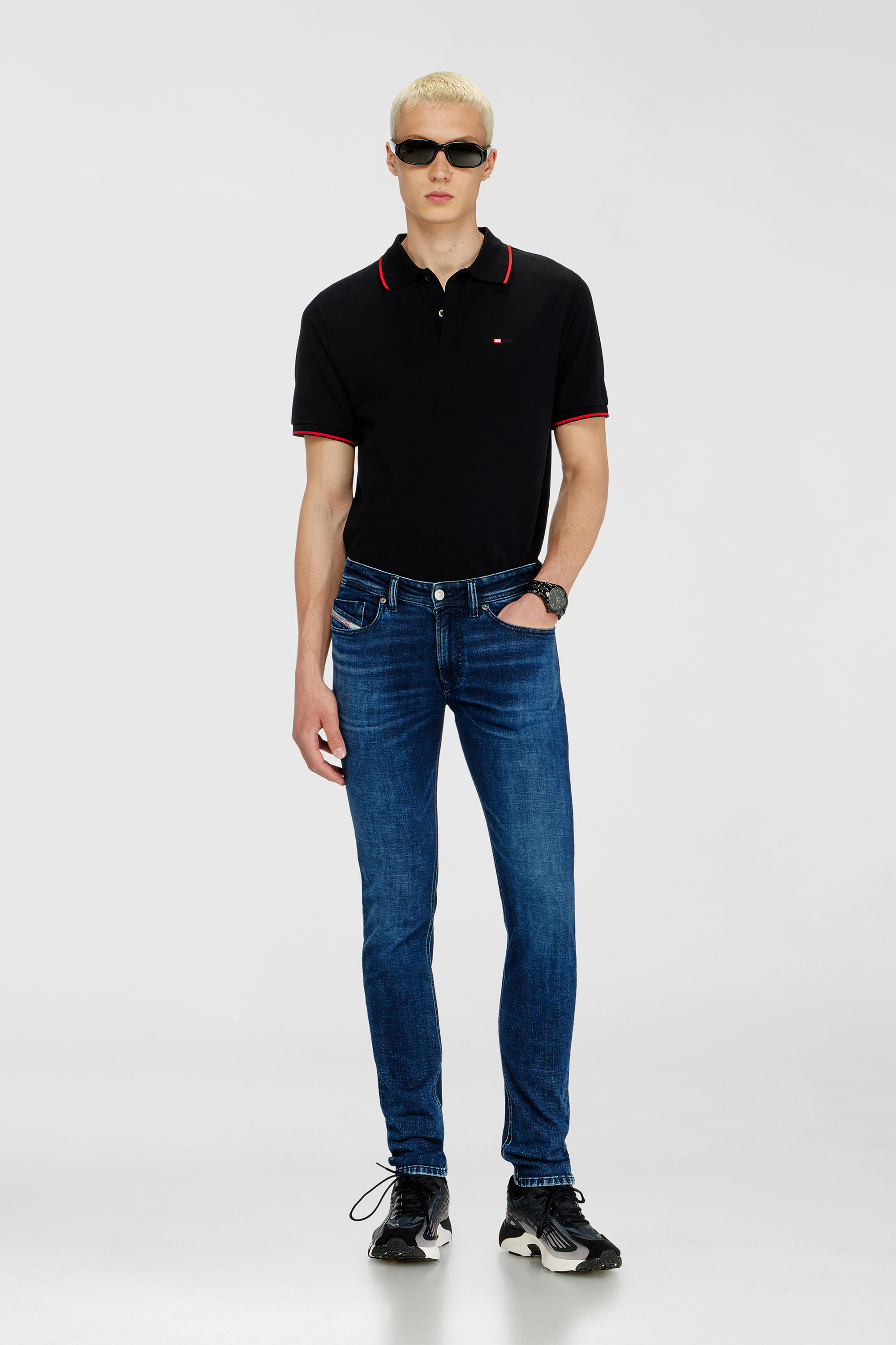 Diesel - Man's Skinny Jeans 1979 Sleenker 0KBBD, Dark Blue - 1