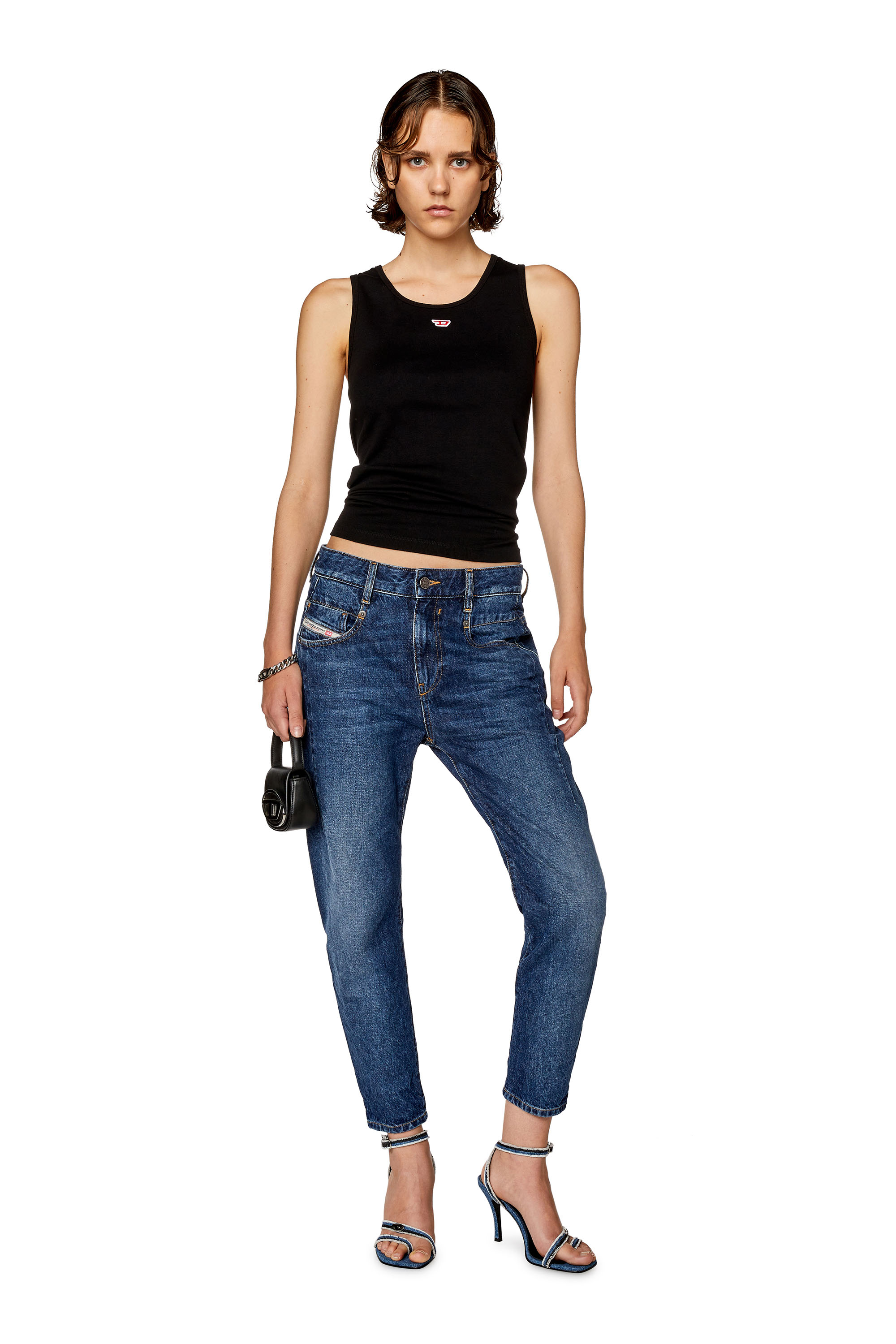 Diesel - Boyfriend Jeans Fayza 09F35, Medium blue - Image 4