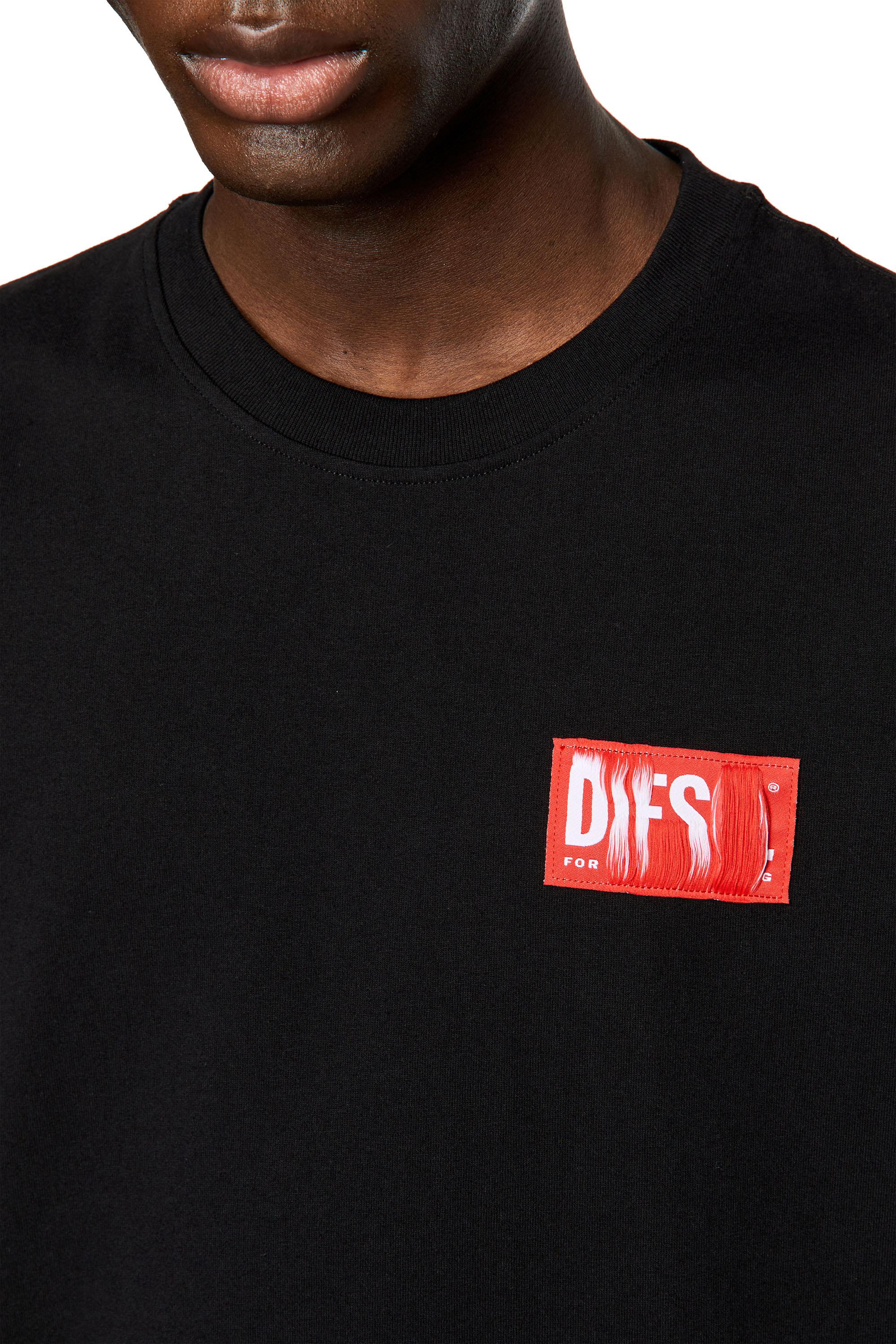 Diesel - T-NLABEL, Black - Image 5