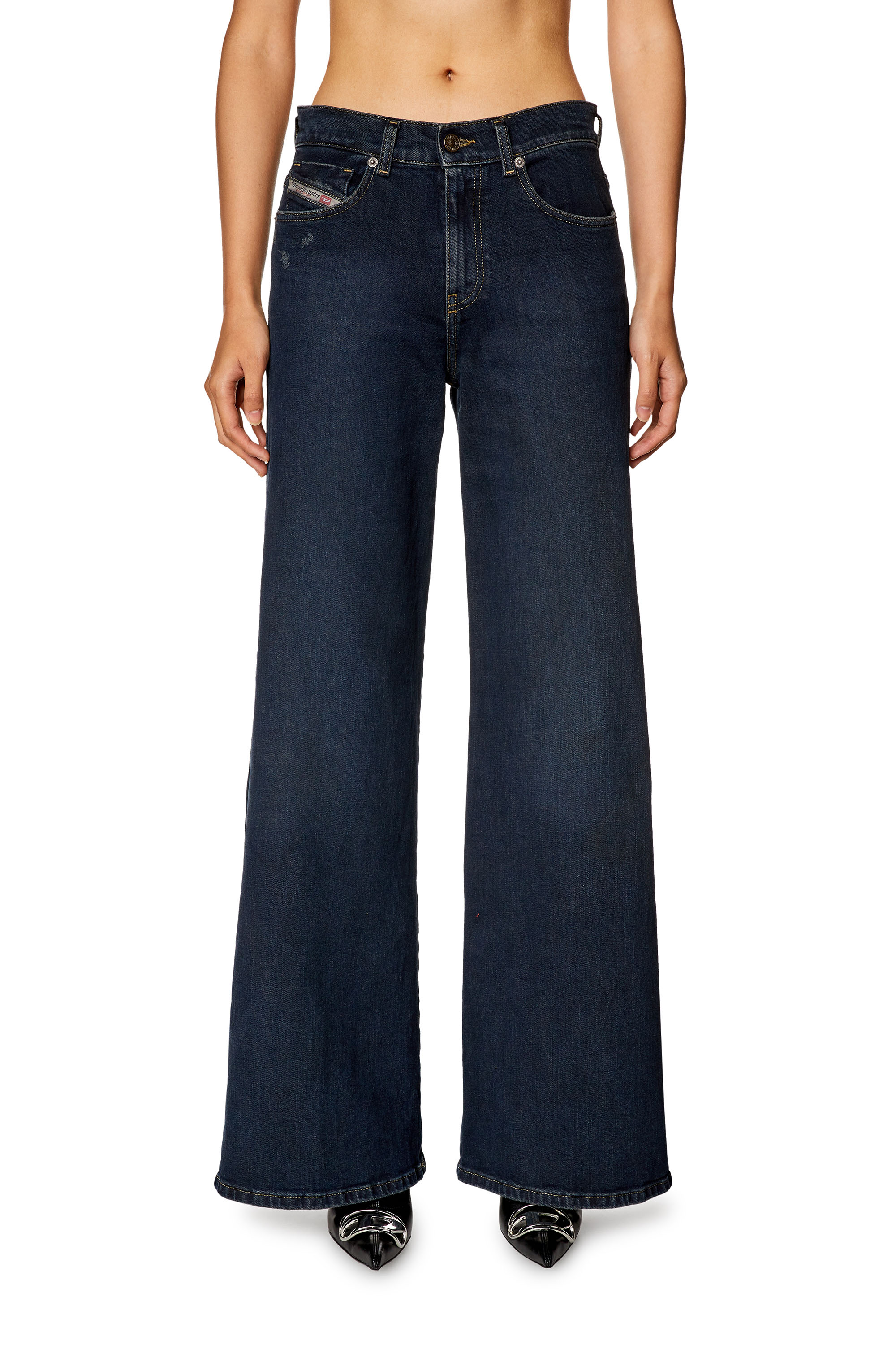Diesel - Bootcut and Flare Jeans 1978 D-Akemi 09H48, Dark Blue - Image 2